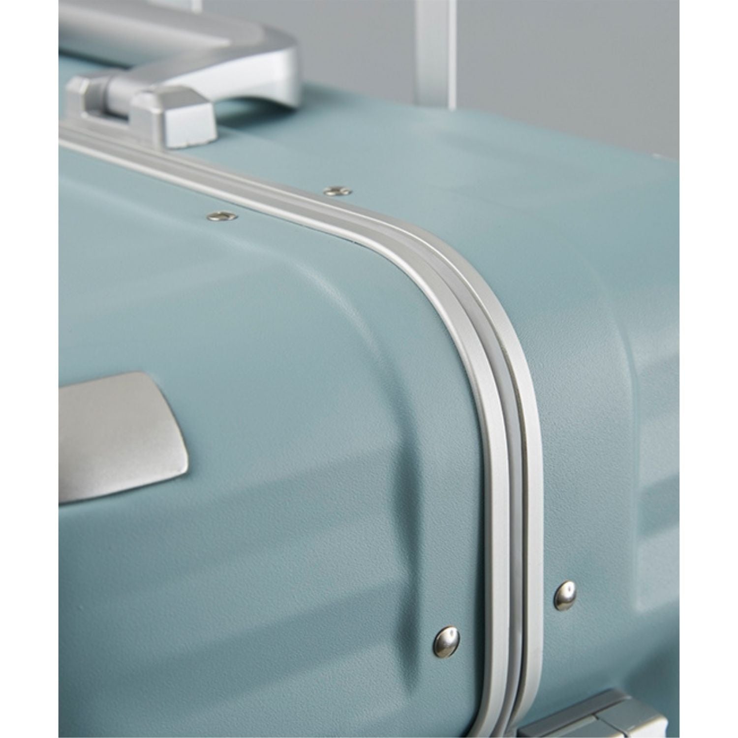 Echolac Celestra Aluminium Frame 28" Large Luggage with Silent Spinner Wheels (Slate Blue)