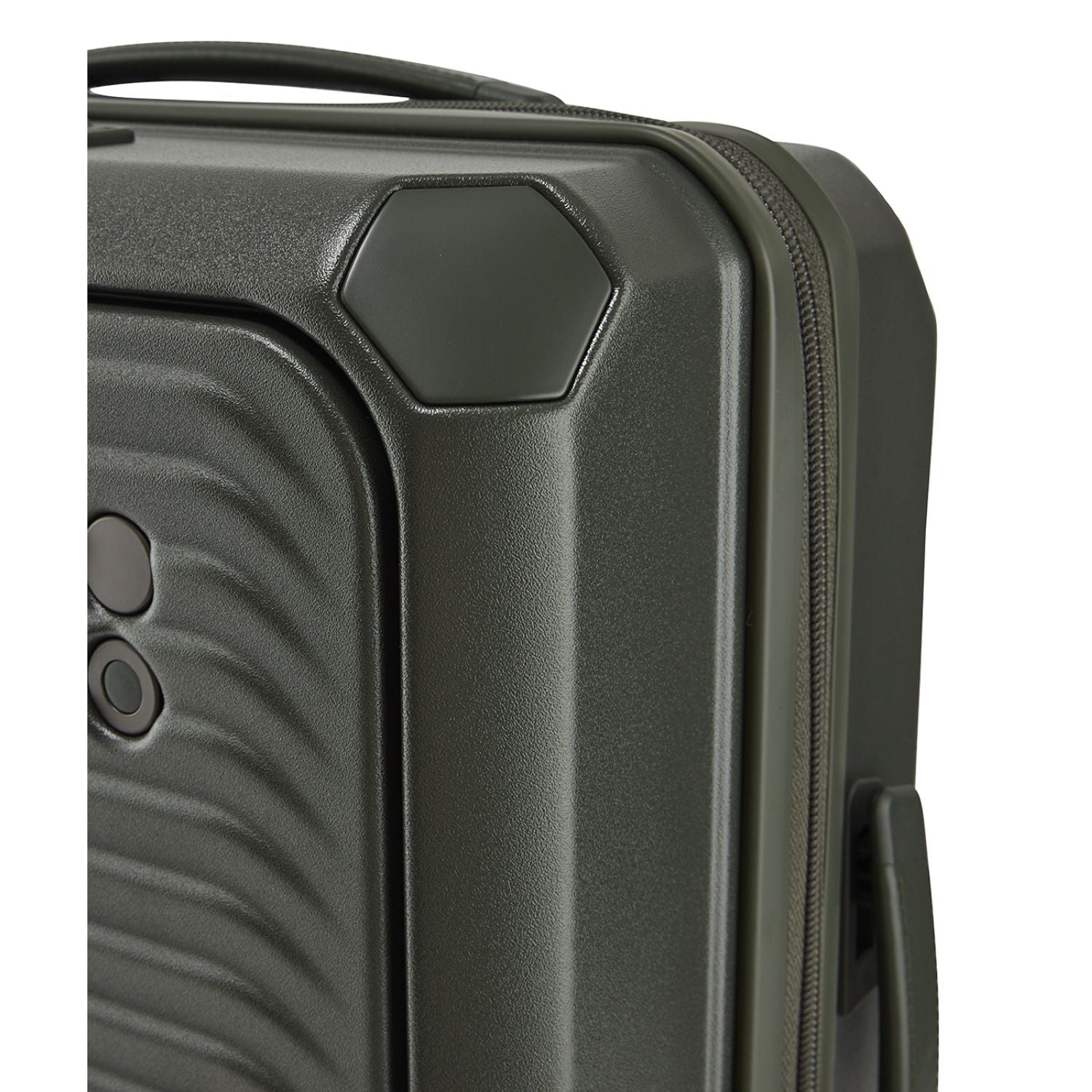 Echolac Shogun Evo FA 20" Upright Carry On Luggage With Front Access Opening (Black)