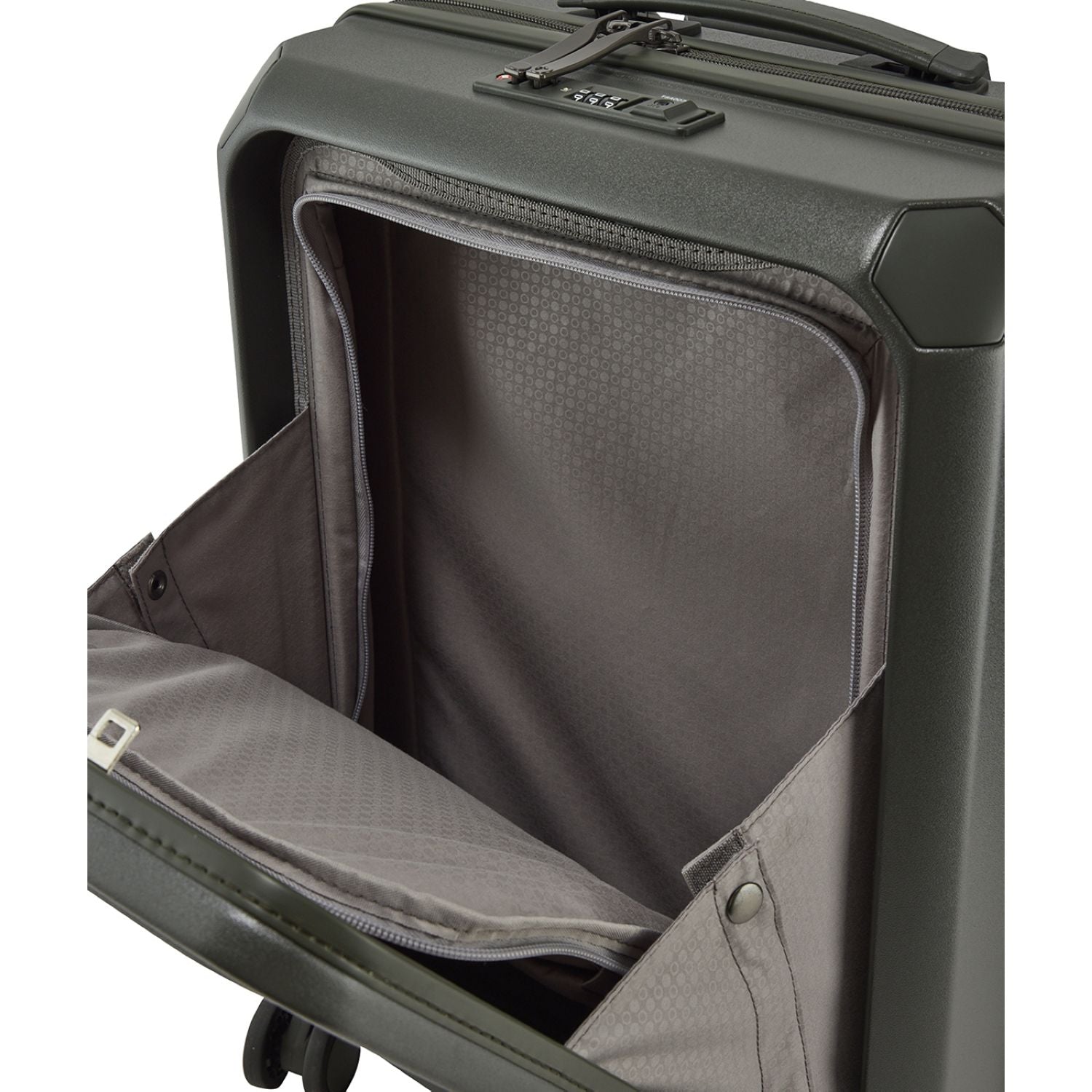 Echolac Shogun Evo FA 20" Upright Carry On Luggage With Front Access Opening (Black)