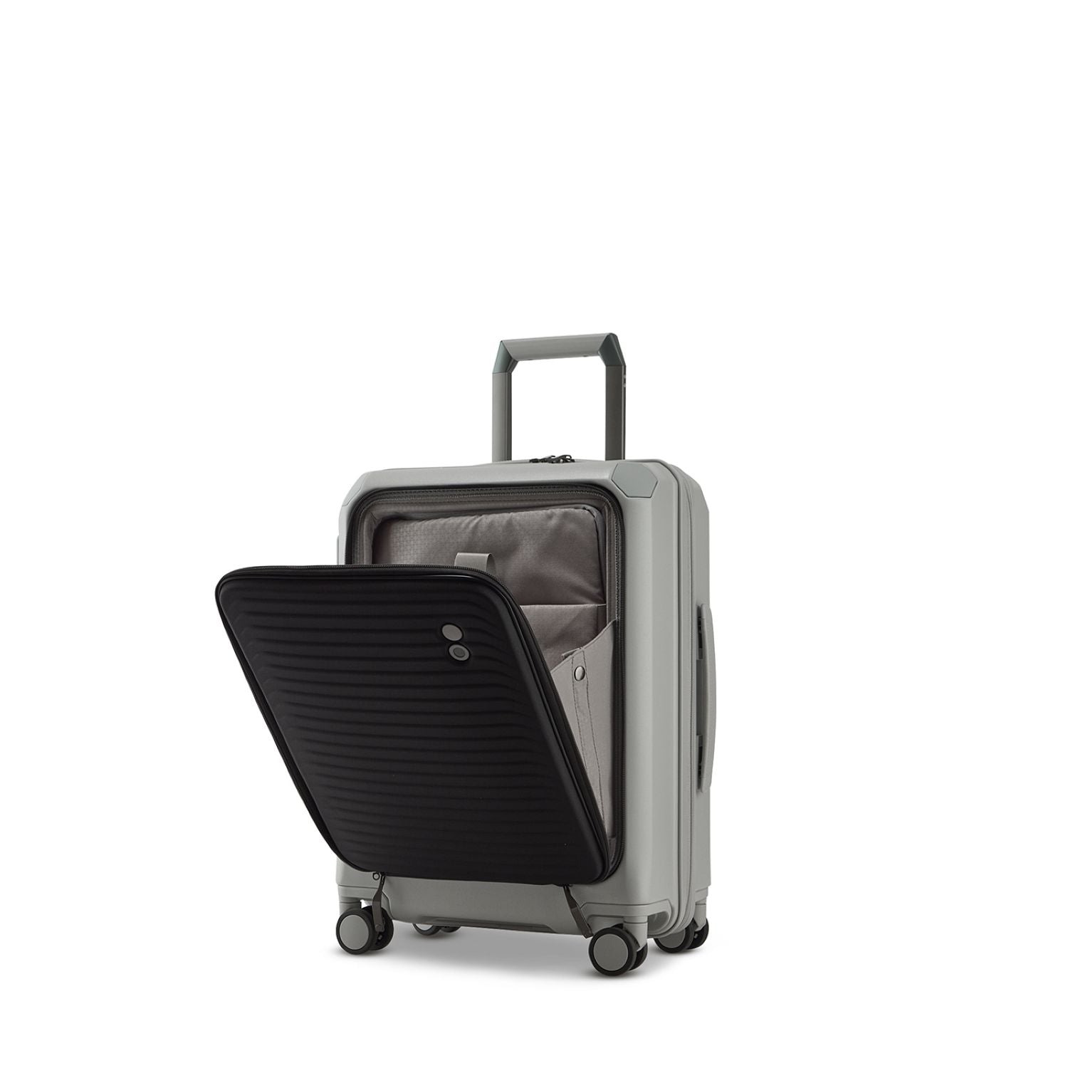 Echolac Shogun Evo G 20" Upright Carry On Luggage With Front Access Opening (Silver)