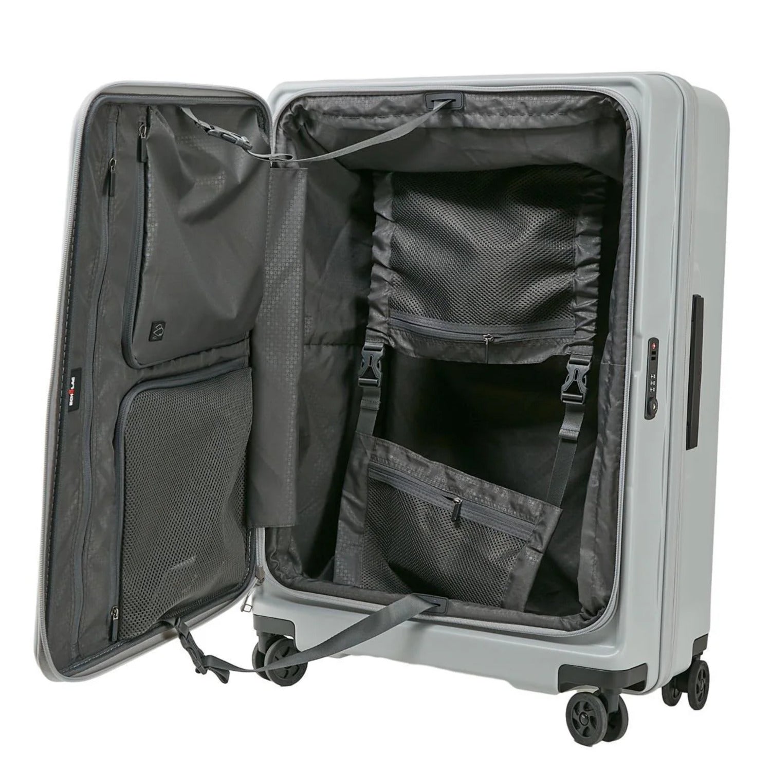 Echolac Square FX 24" Medium Expandable Luggage (Grey)