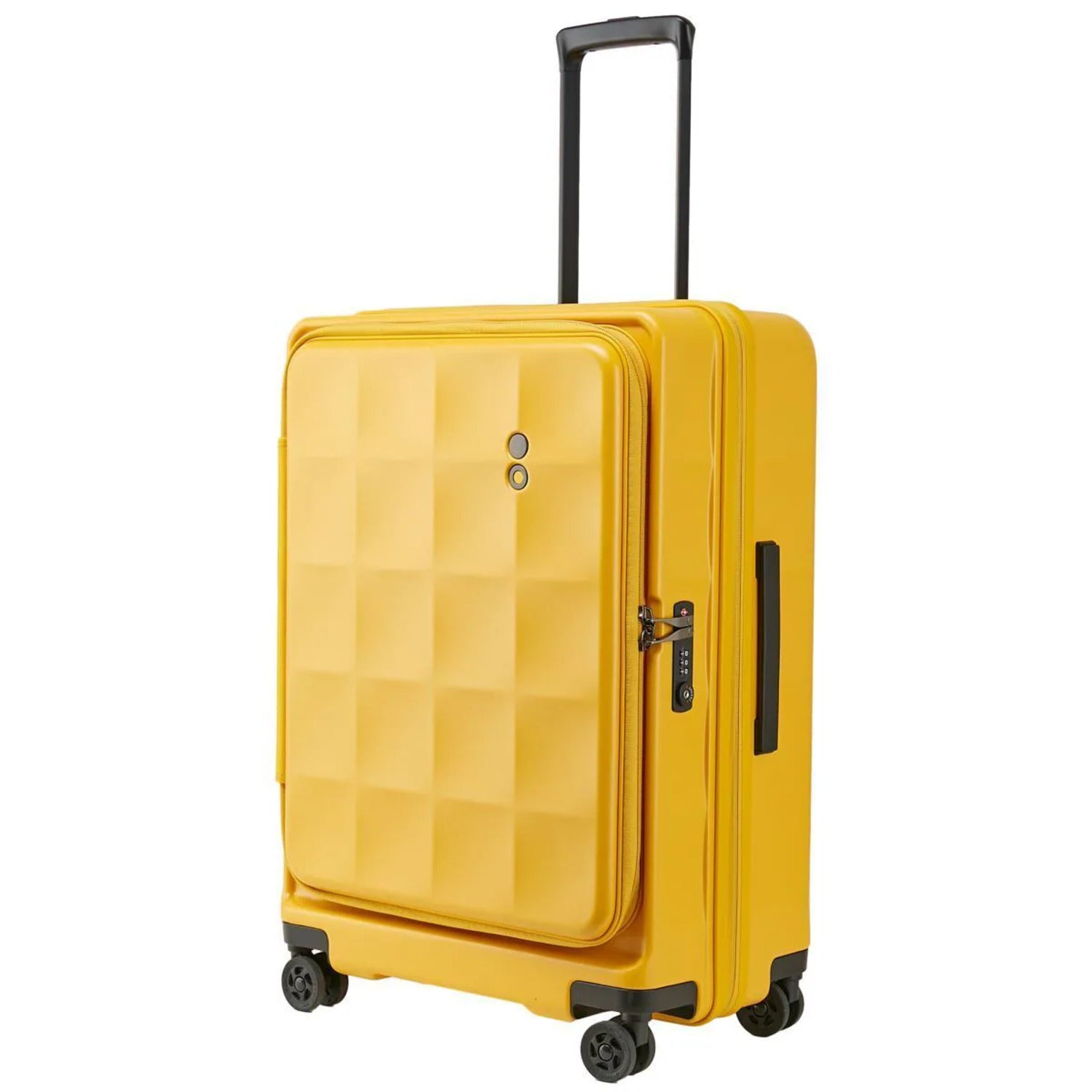 Echolac Square FX 24" Medium Expandable Luggage (Light Yellow)