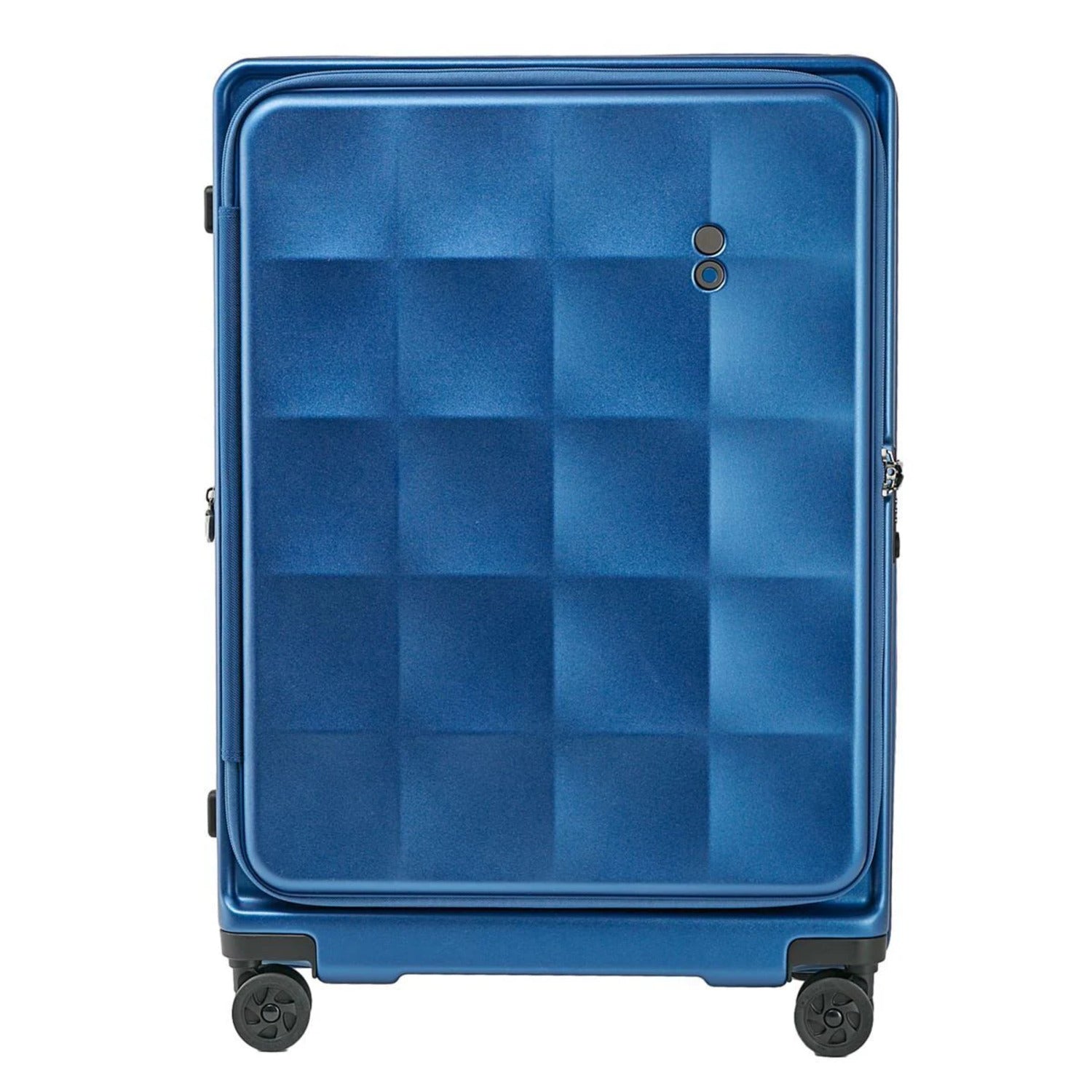 Echolac Square FX 28" Large Expandable Luggage (Blue)