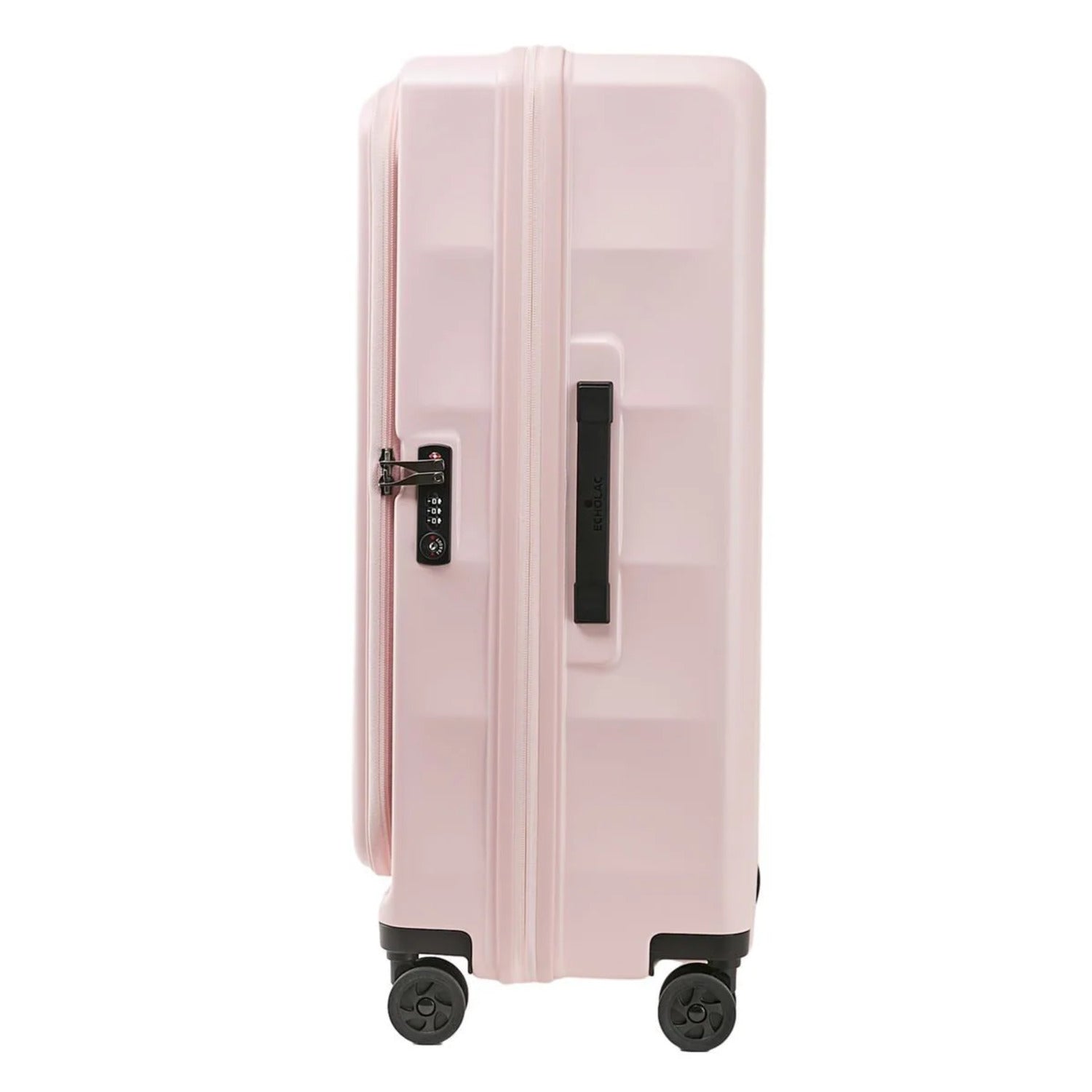 Echolac Square FX 28" Large Expandable Luggage (Light Pink)