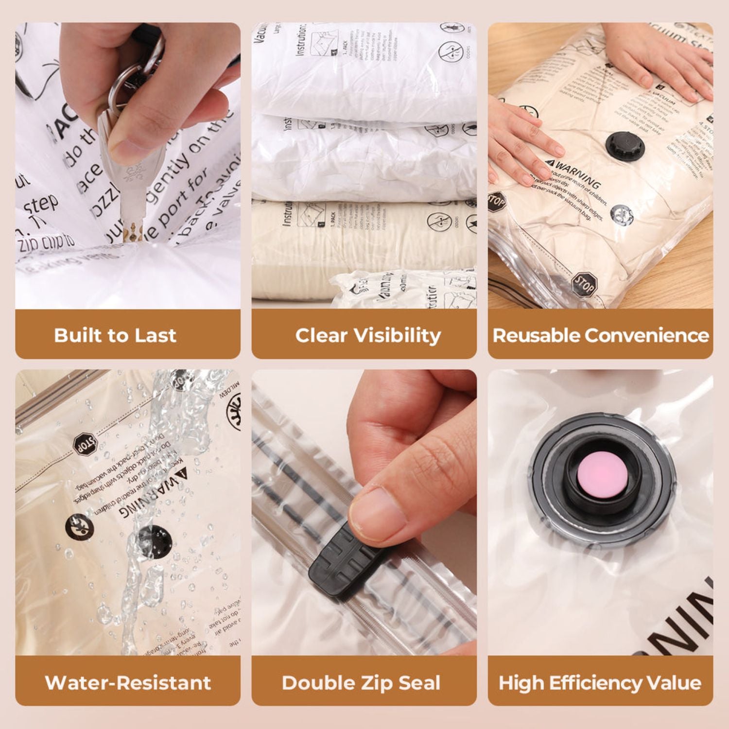 Flextail Vacuum Storage Bag (4 Pack) - Medium