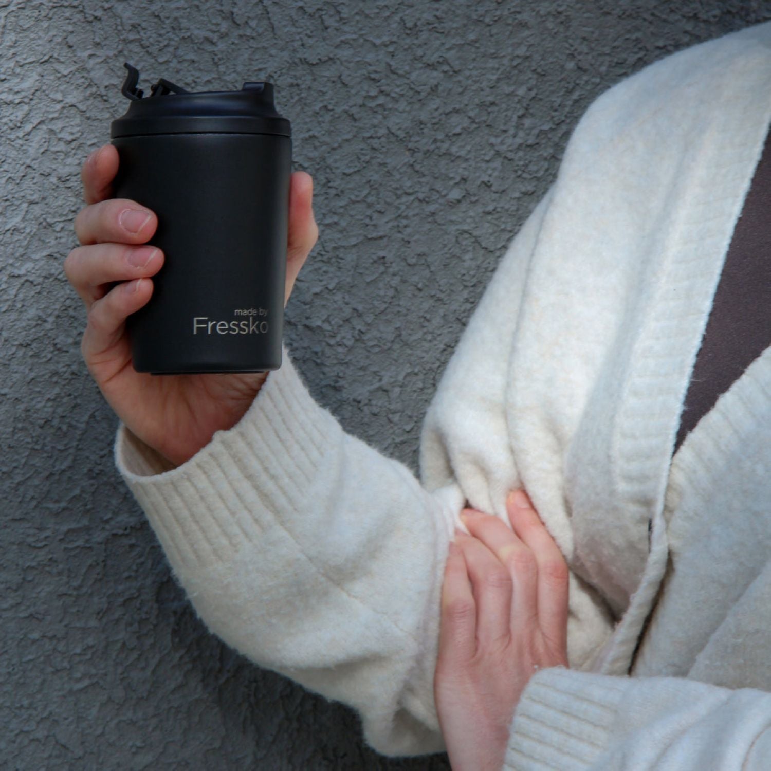 Made By Fressko Bino 8oz Insulated Ceramic Cup - Coal