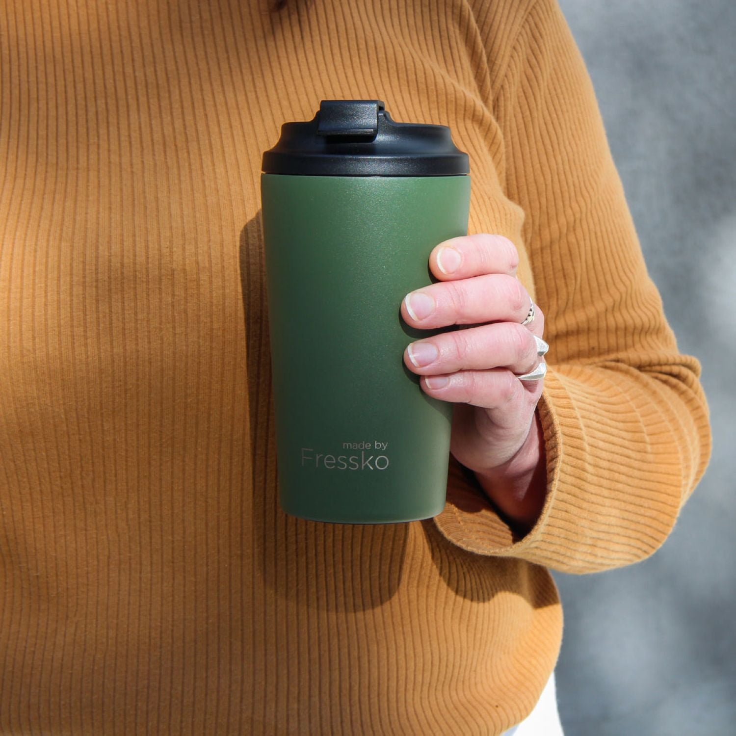 Made By Fressko Grande 16oz Insulated Stainless Steel Cup - Khaki