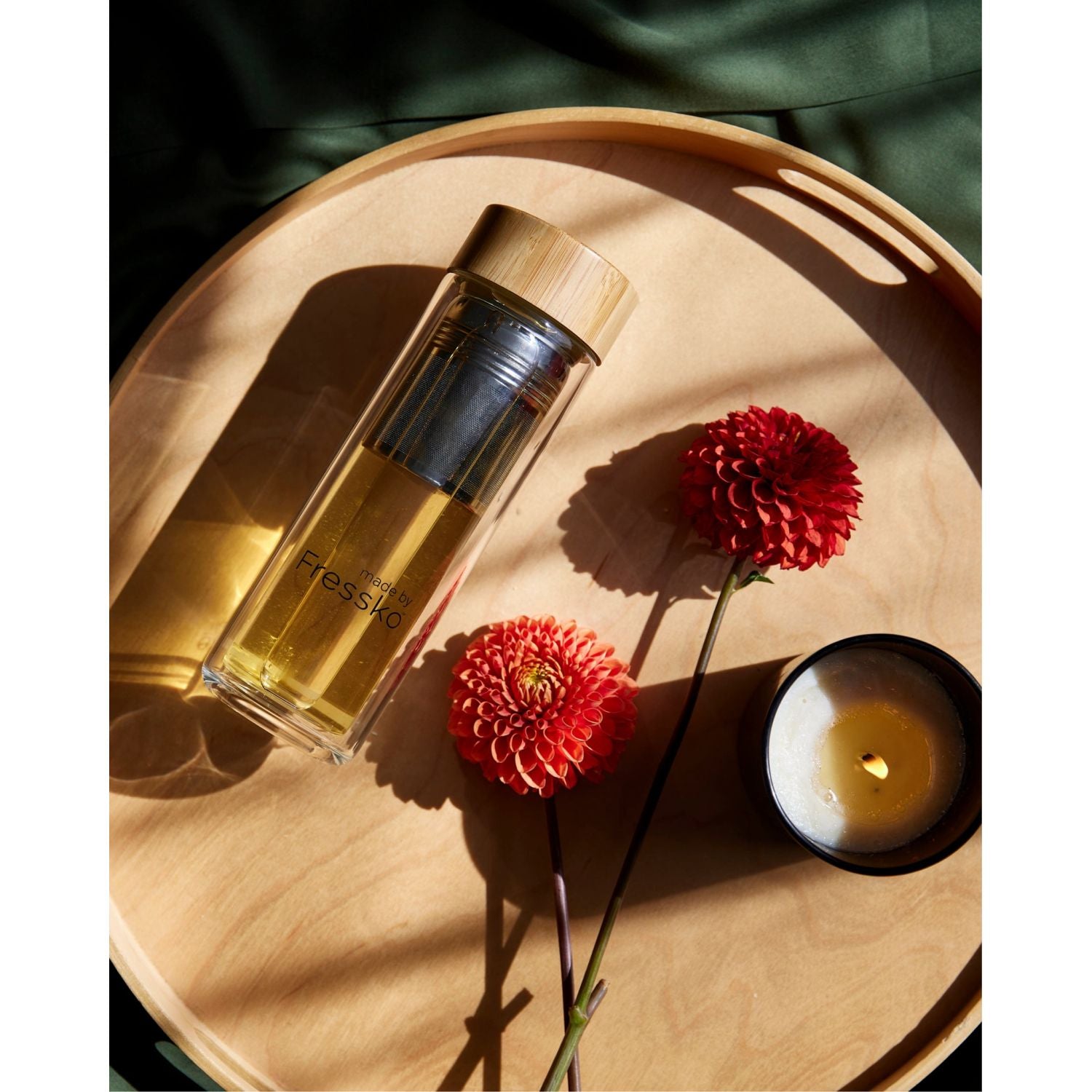 Made By Fressko Tour 13oz Infuser Glass Flask - Clear