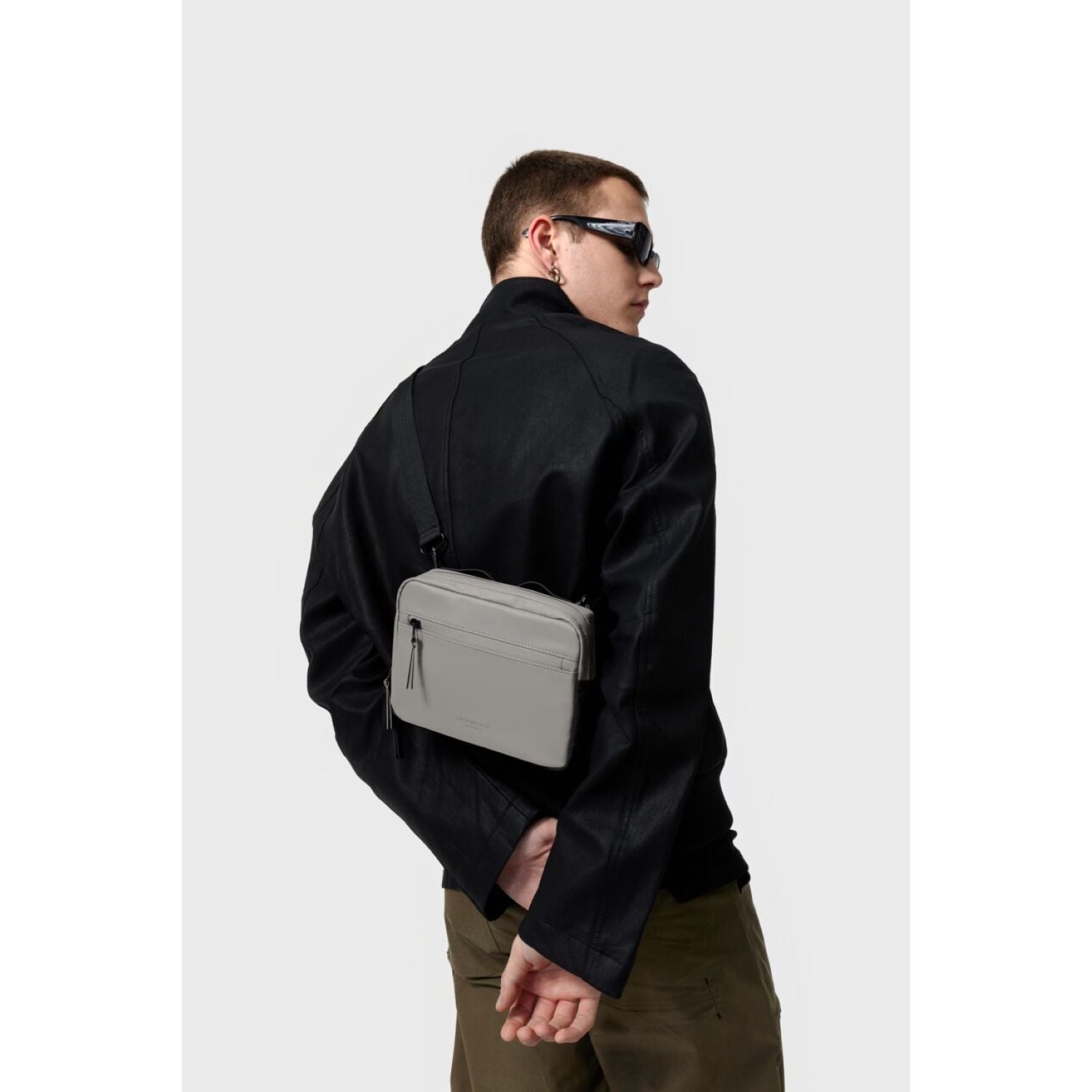 Gaston Luga Dash Box Bag - Taupe