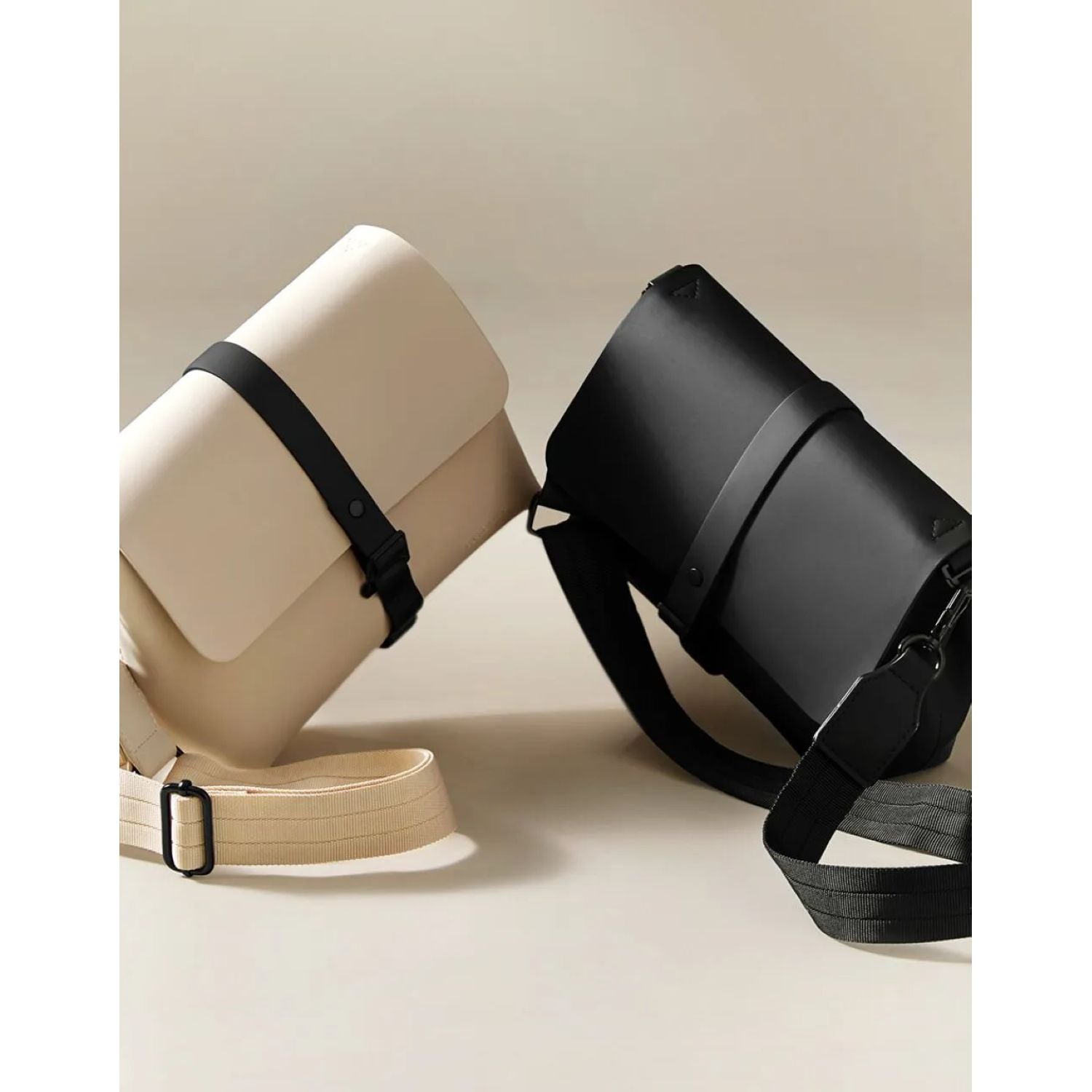 Gaston Luga Splash Crossbody Bag - Cloud Cream