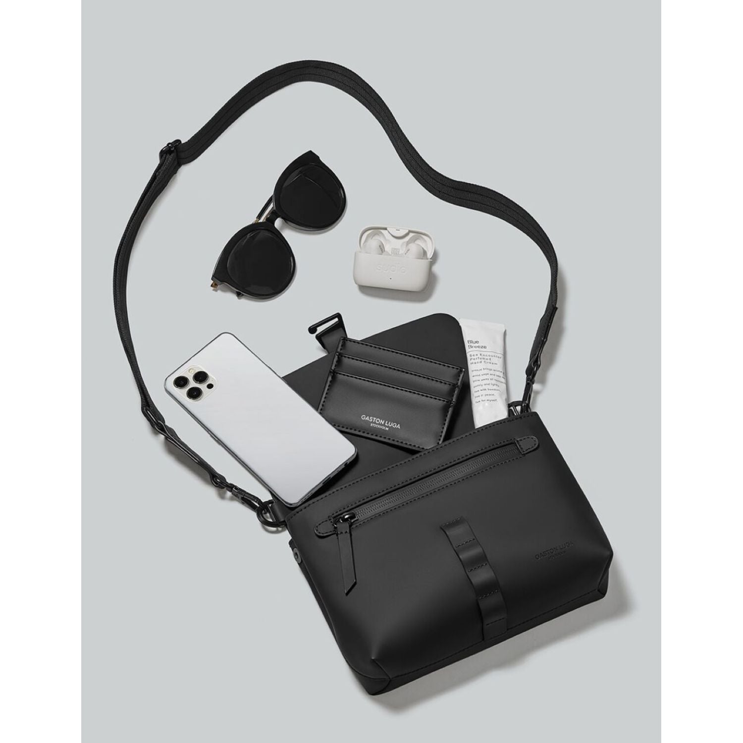 Gaston Luga Splash Crossbody Bag - Muted Mint