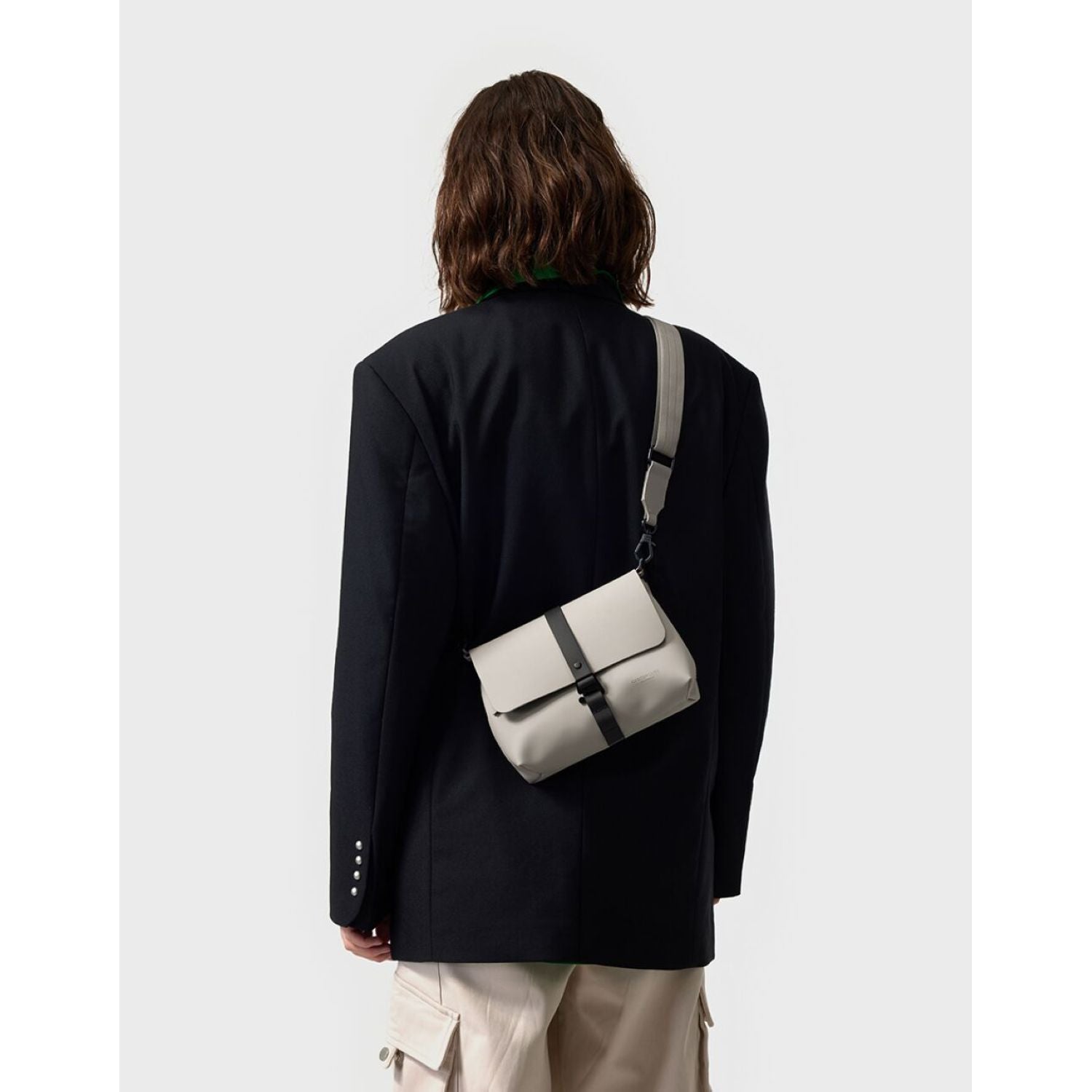 Gaston Luga Splash Crossbody Bag - Taupe