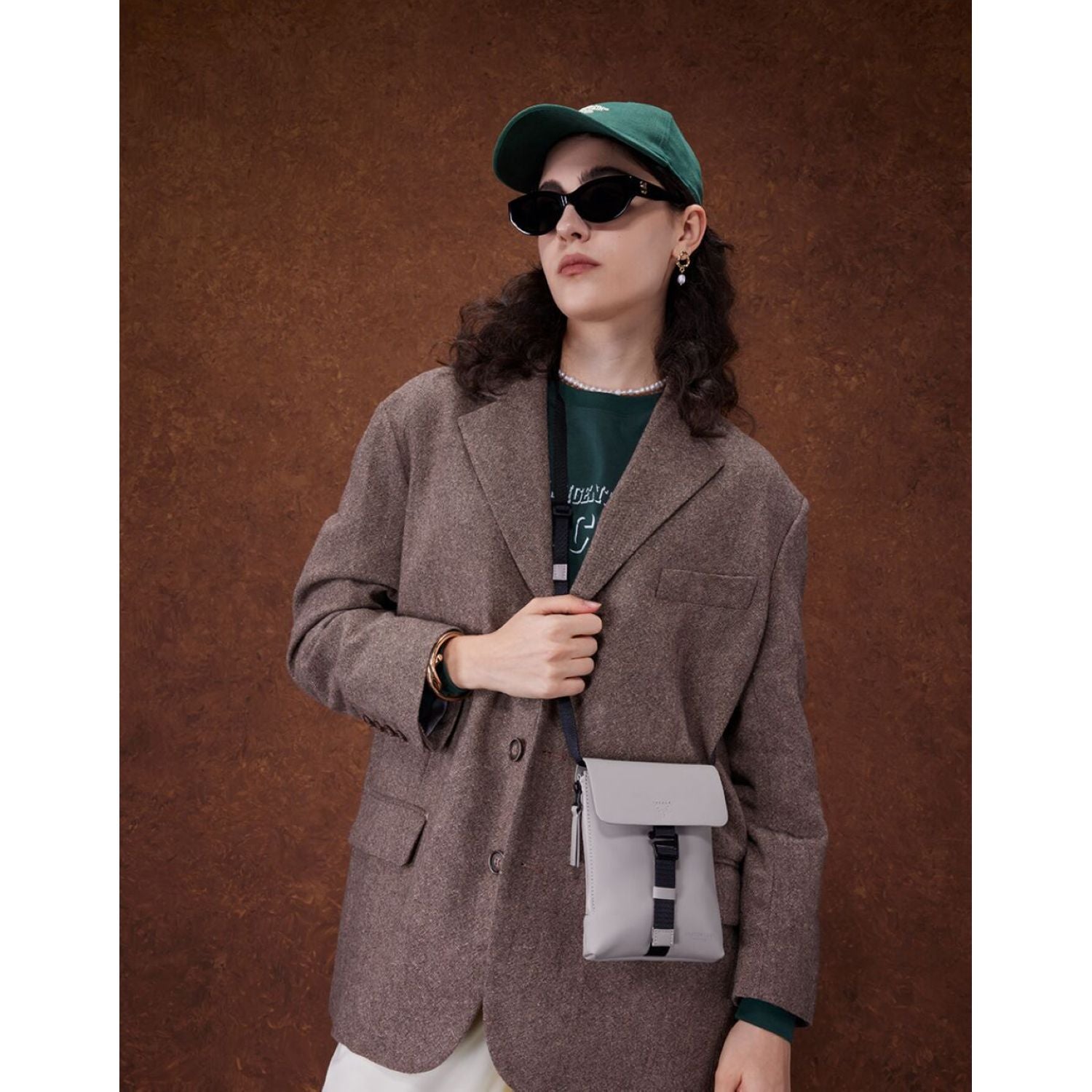 Gaston Luga Splash Mini Crossbody Bag - Taupe