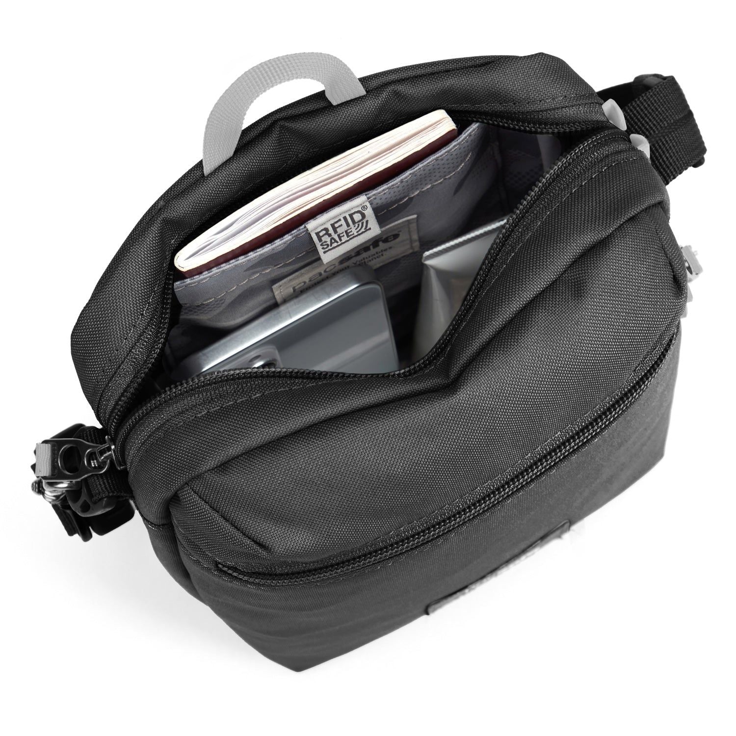 Pacsafe Go Anti-Theft Festival Crossbody Bag (Jet Black)