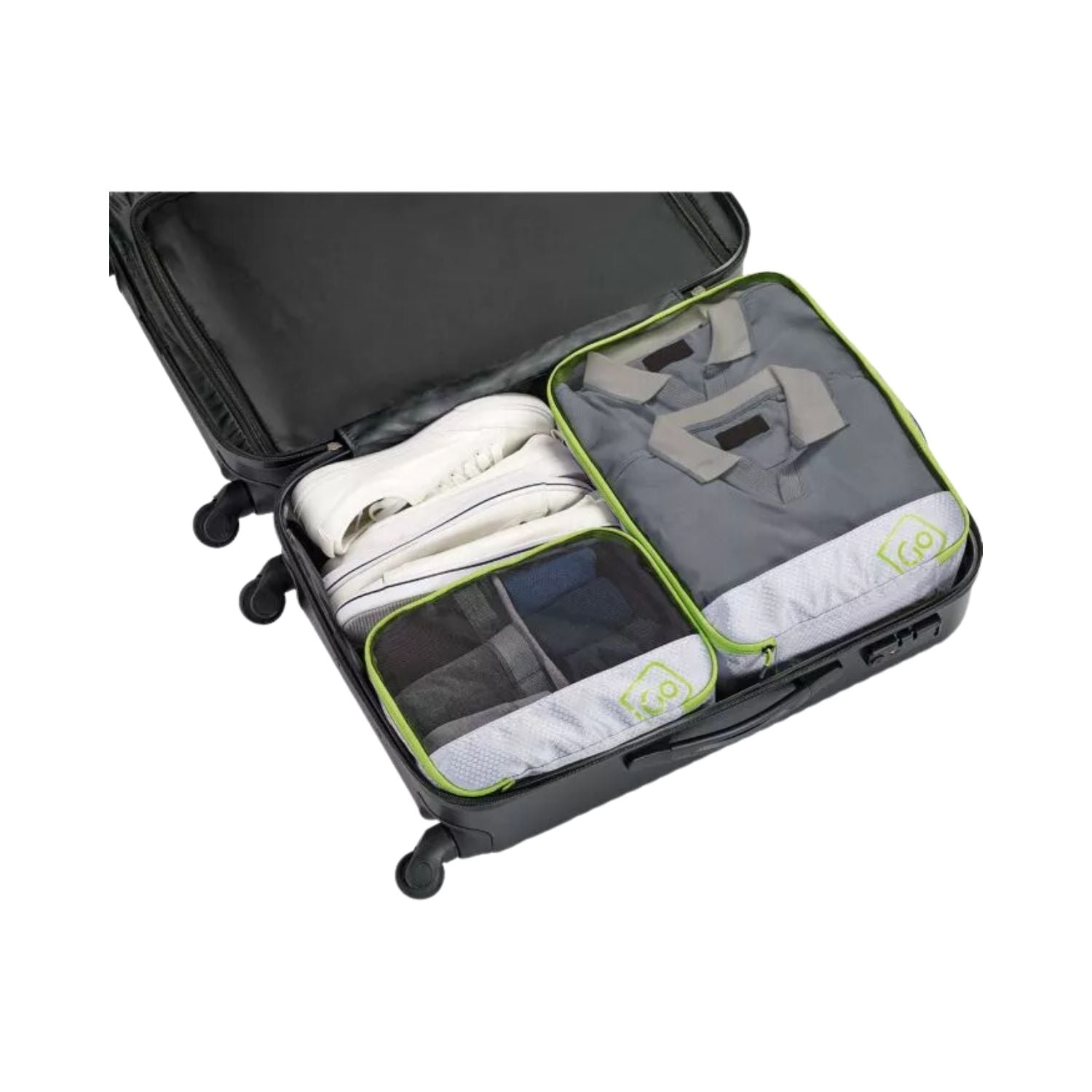 Go Travel Deeper Packing Cubes - Green