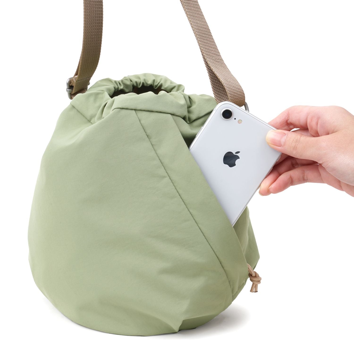Hellolulu Chico 2 Sided Shoulder (S) (Fog Green)