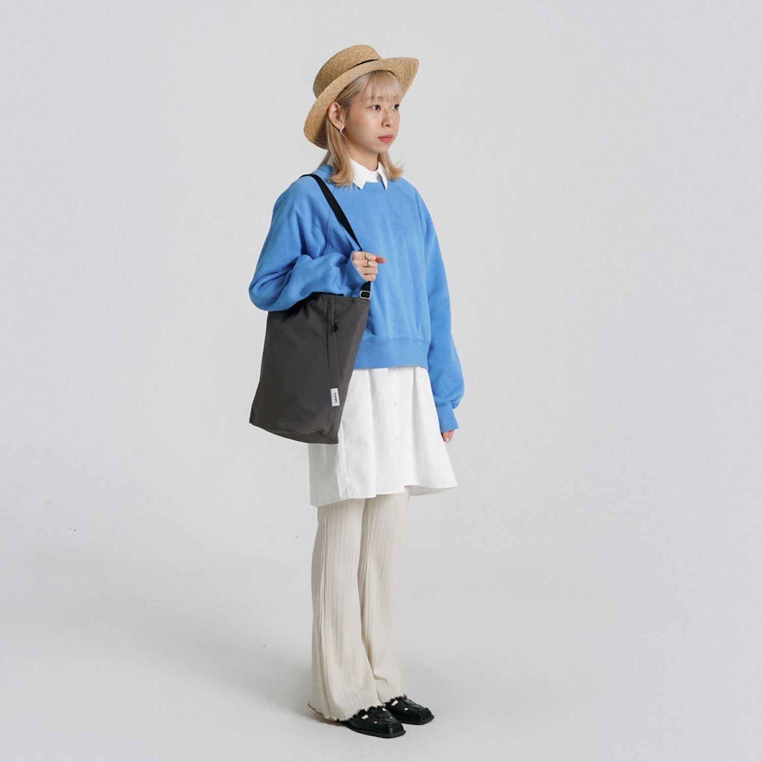 Hellolulu Collin 2 Sided Shoulder (M) (Iron Gray)