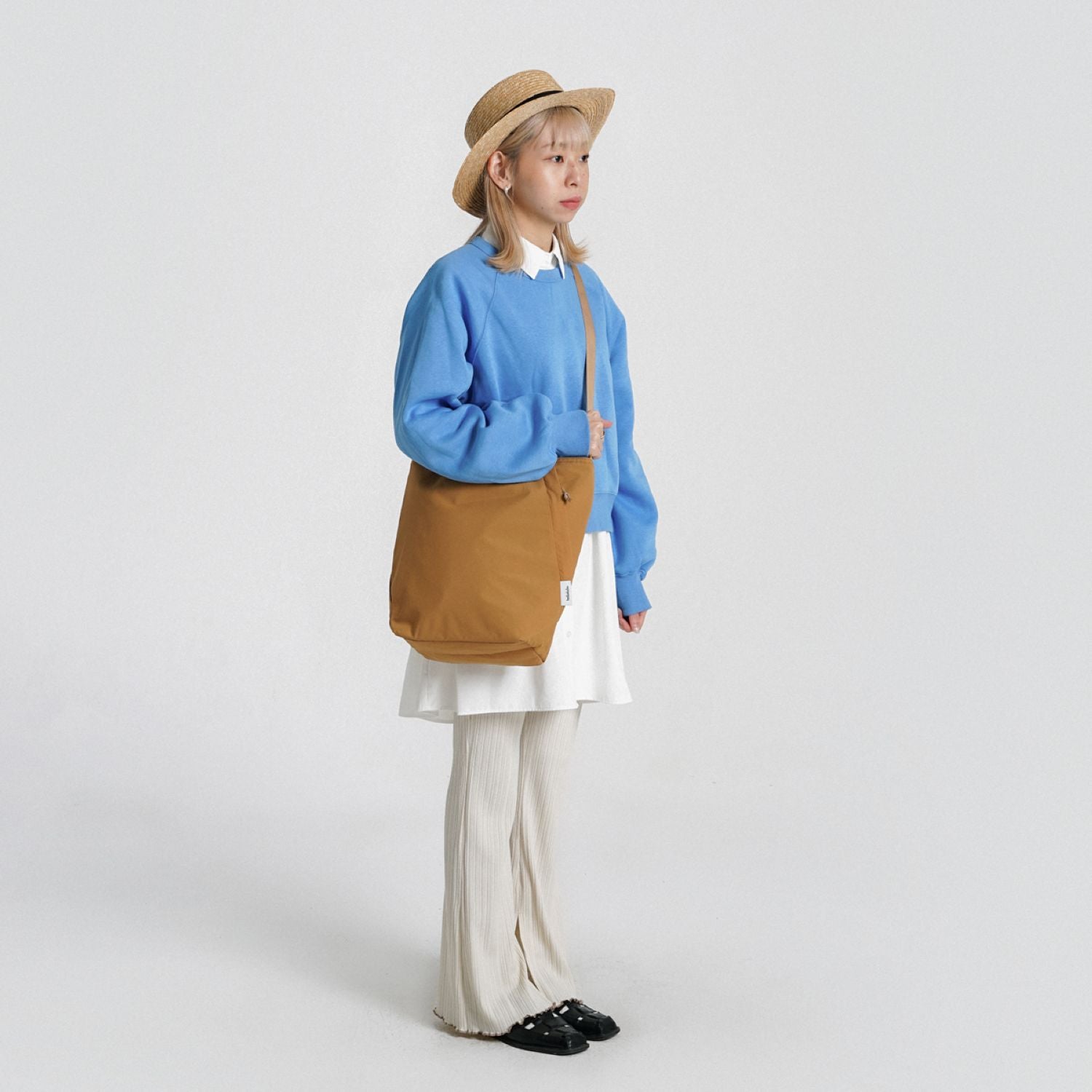 Hellolulu Collin 2 Sided Shoulder (M) (Toffee)