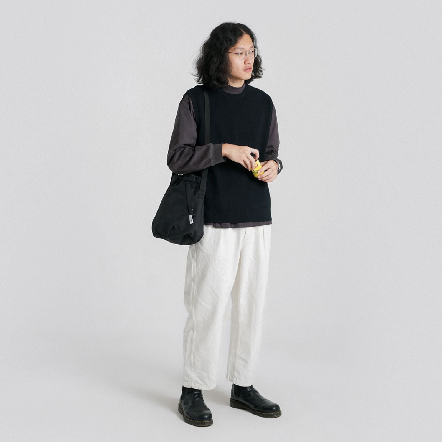 Hellolulu Cowan 2 Sided Bucket Bag (Black)