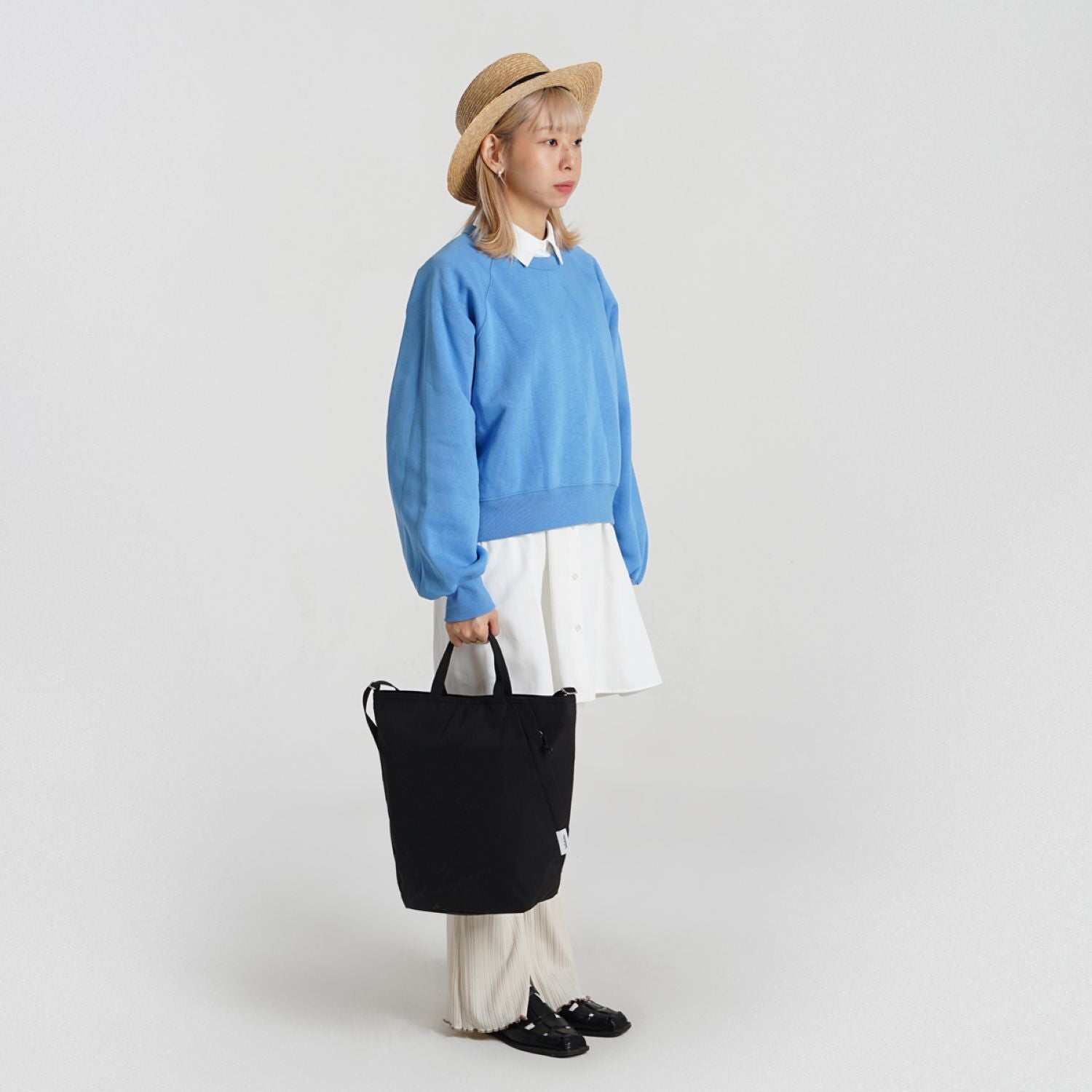 Hellolulu Cowan 2 Sided Bucket Bag (Black)
