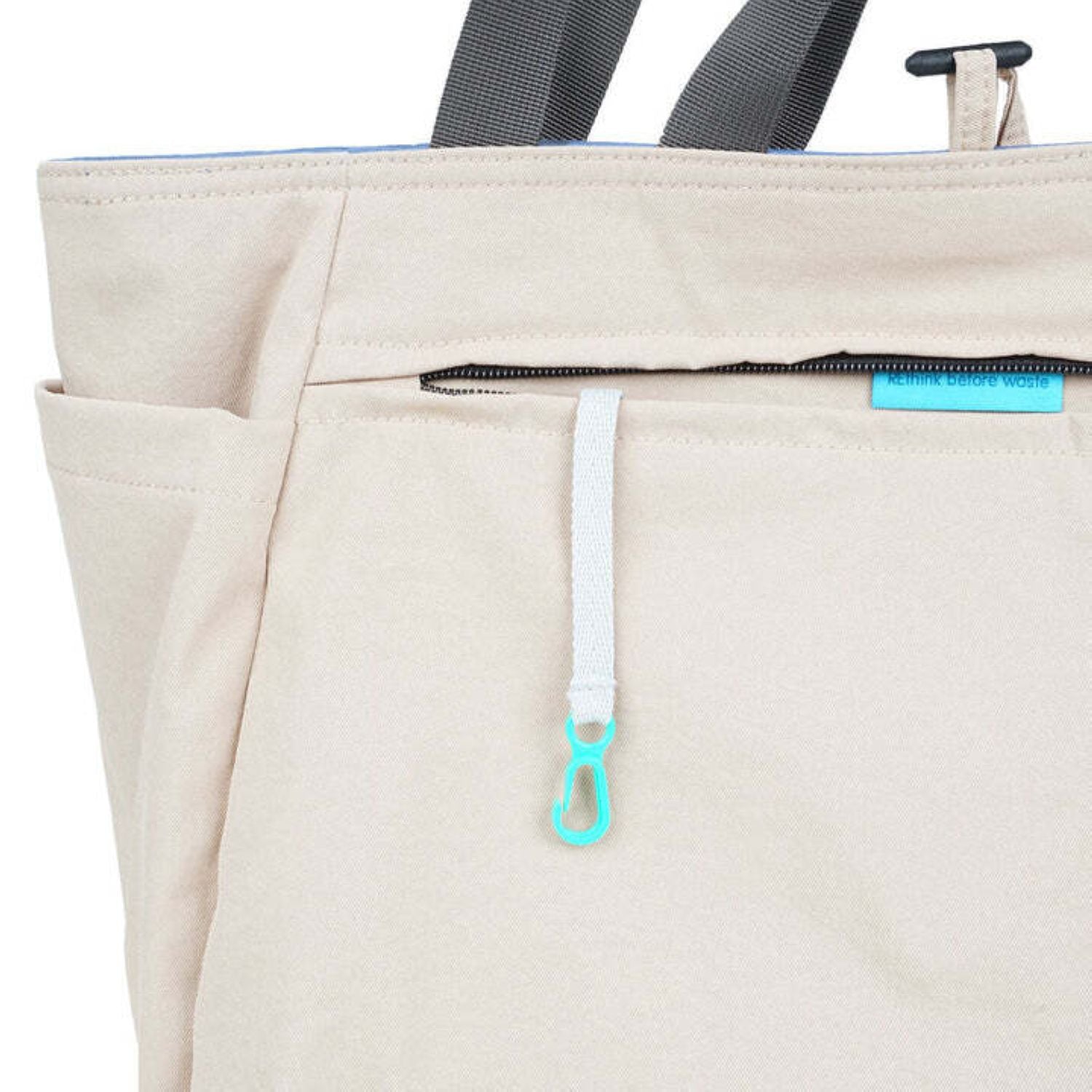 Hellolulu Jake Double Sided 2 Way Tote Recycled (Classic Blue/Clay Khaki)