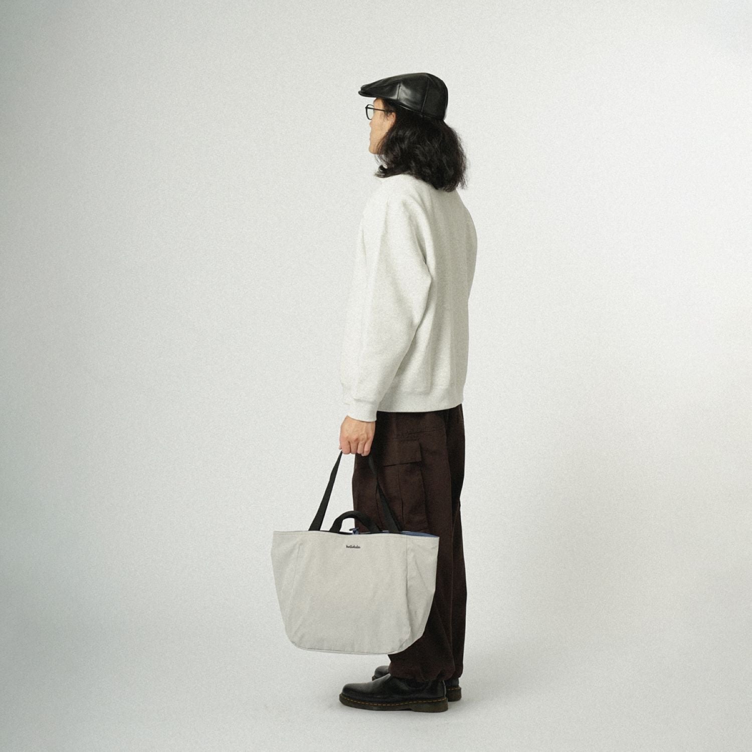 Hellolulu Jake Double Sided 2 Way Tote Recycled (Cloudy Gray/Classic Blue)