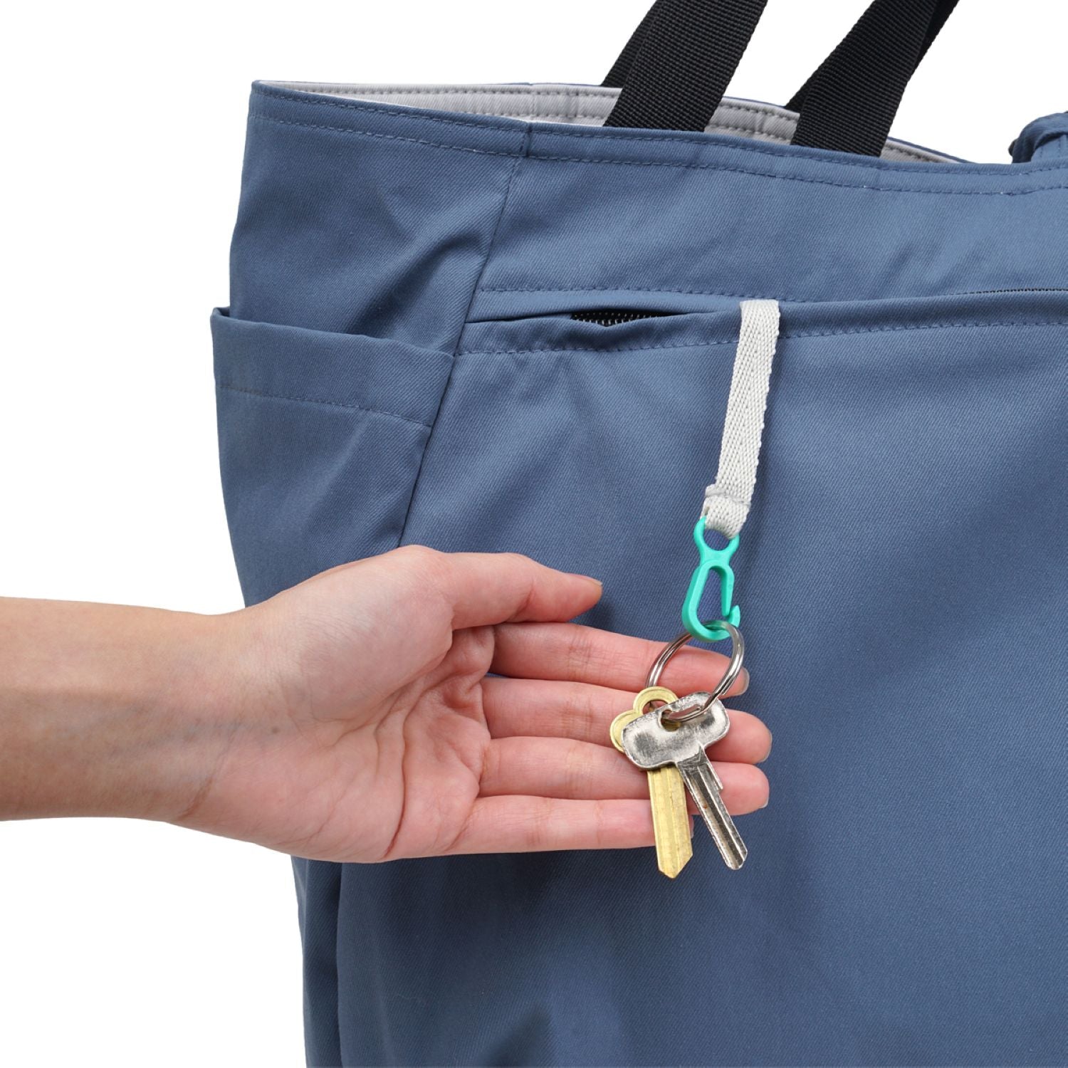 Hellolulu Jake Double Sided 2 Way Tote Recycled (Cloudy Gray/Classic Blue)