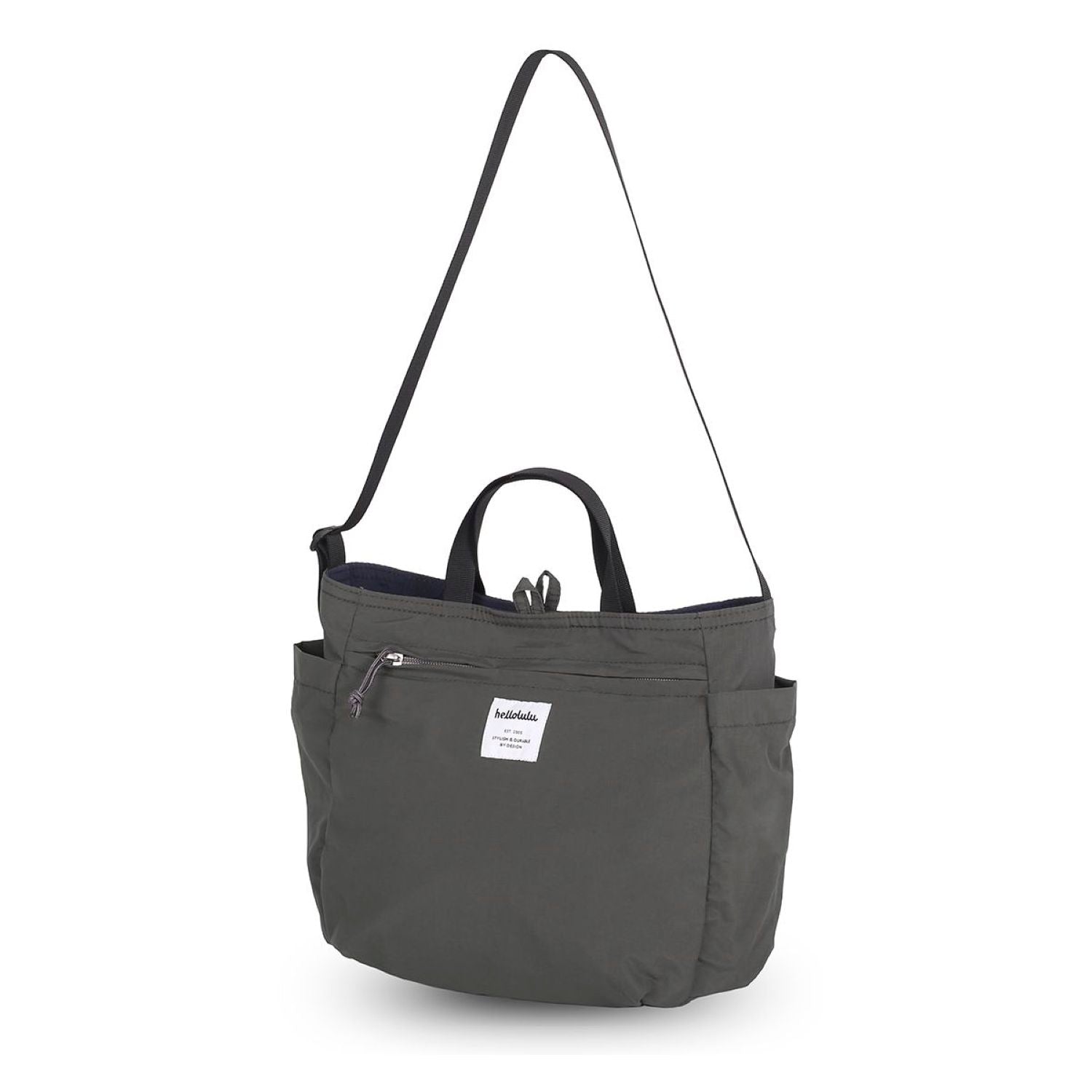 Hellolulu Jolie Double Sided 2 Way Shoulder Bag (Prussian Blue/Iron Gray)