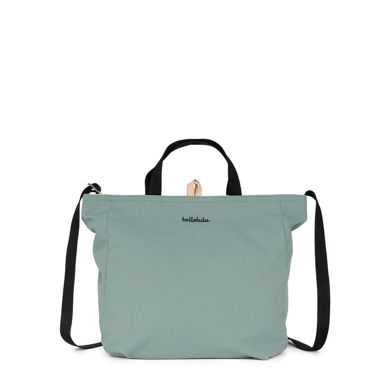 Hellolulu Jolie Double Sided 2 Way Shoulder Bag Recycled (Pale Teal/Clay Khaki)