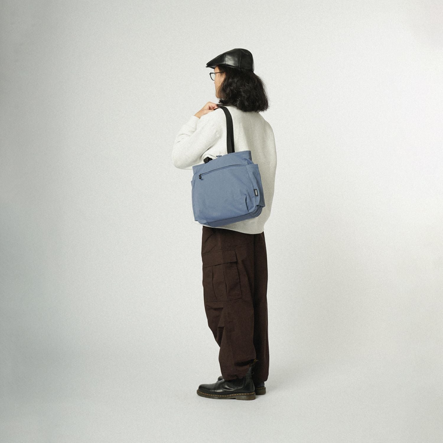 Hellolulu Jonna Double Sided Versatile Tote Recycled (Cloudy Gray/Classic Blue)