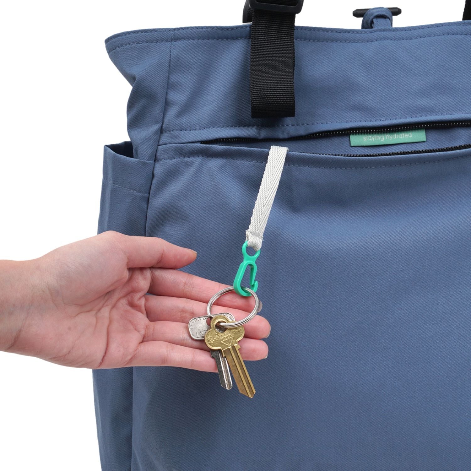 Hellolulu Jonna Double Sided Versatile Tote Recycled (Cloudy Gray/Classic Blue)