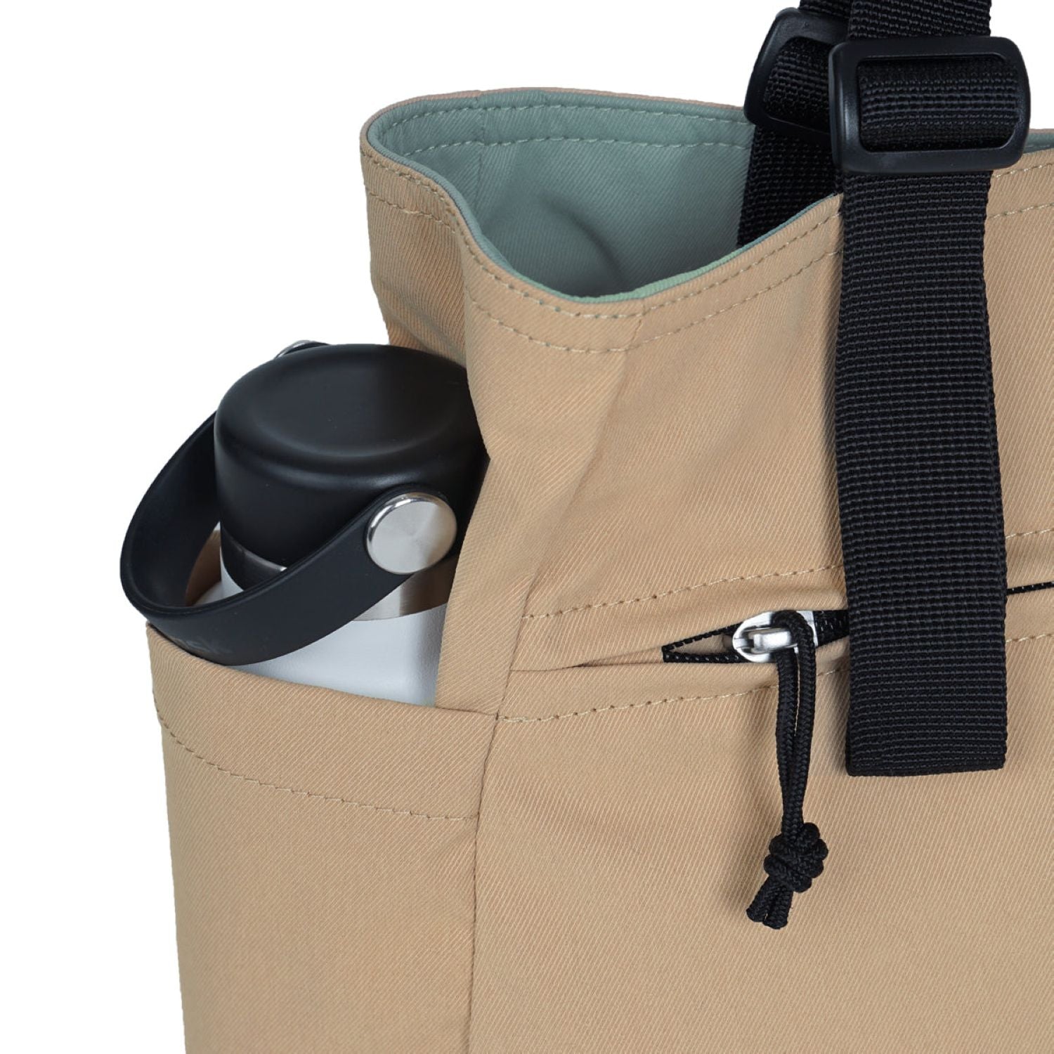 Hellolulu Jonna Double Sided Versatile Tote Recycled (Pale Teal/Clay Khaki)