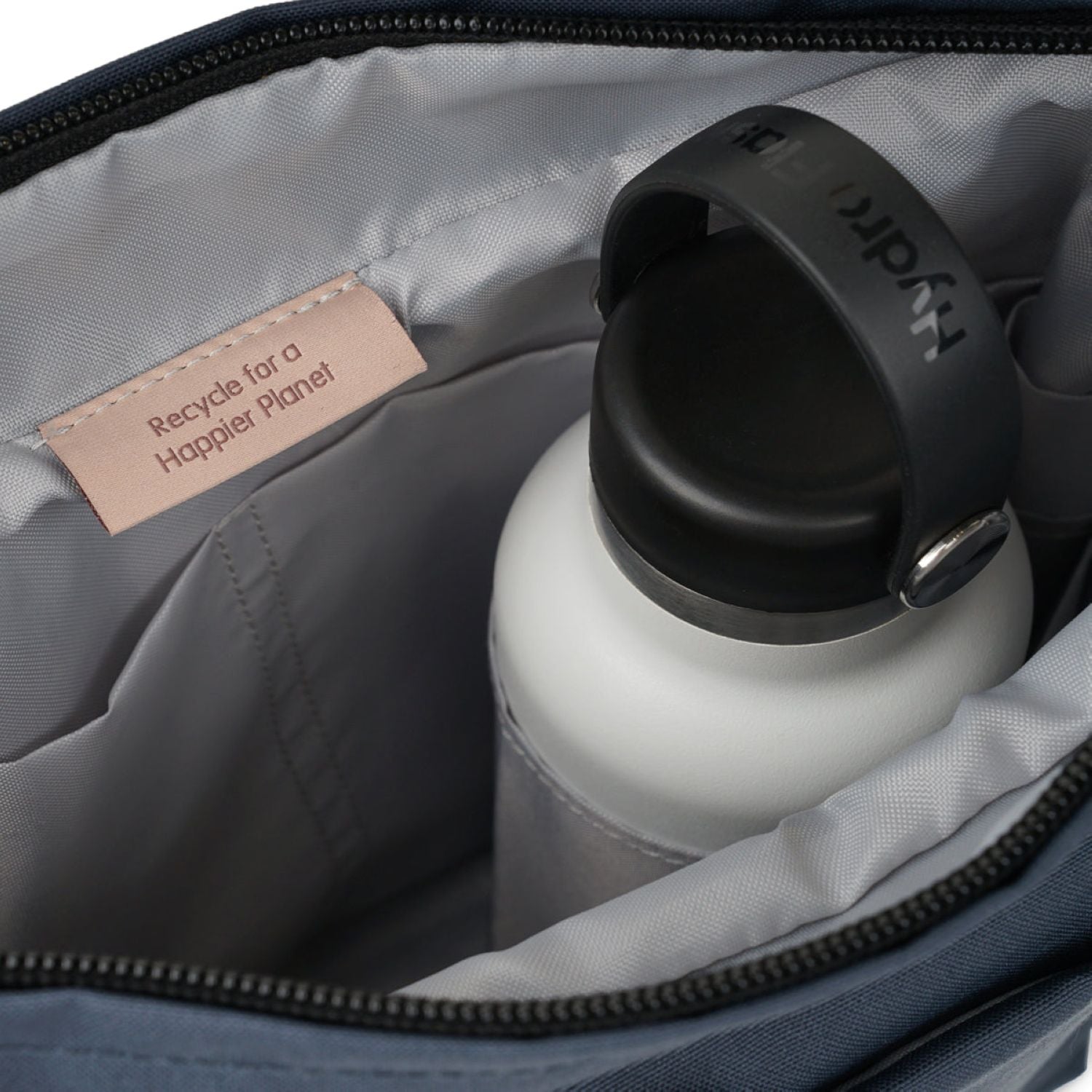 Hellolulu Lucas Wide Zip Shoulder Bag (Dark Sapphire)