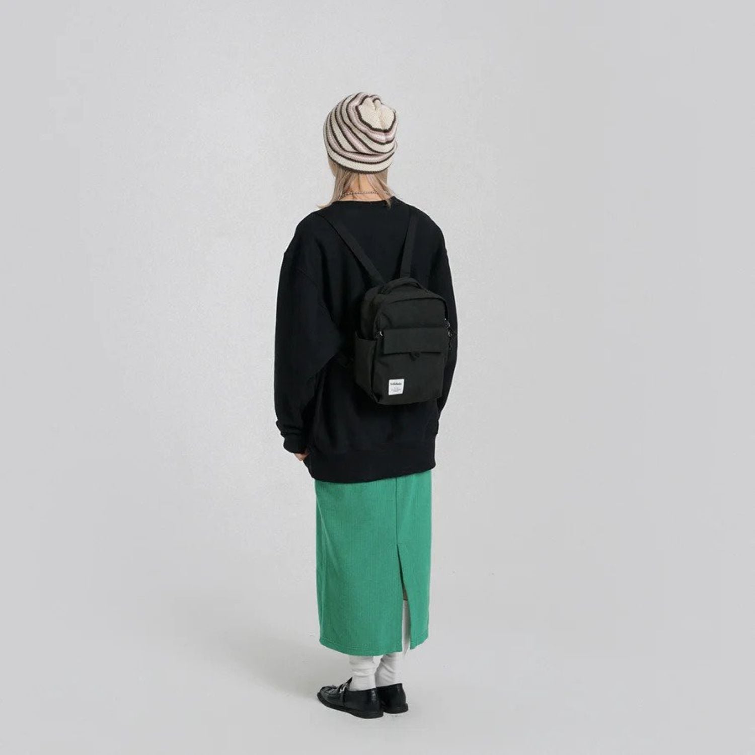 Hellolulu Mini Carter Backpack Recycled (Flat Black)