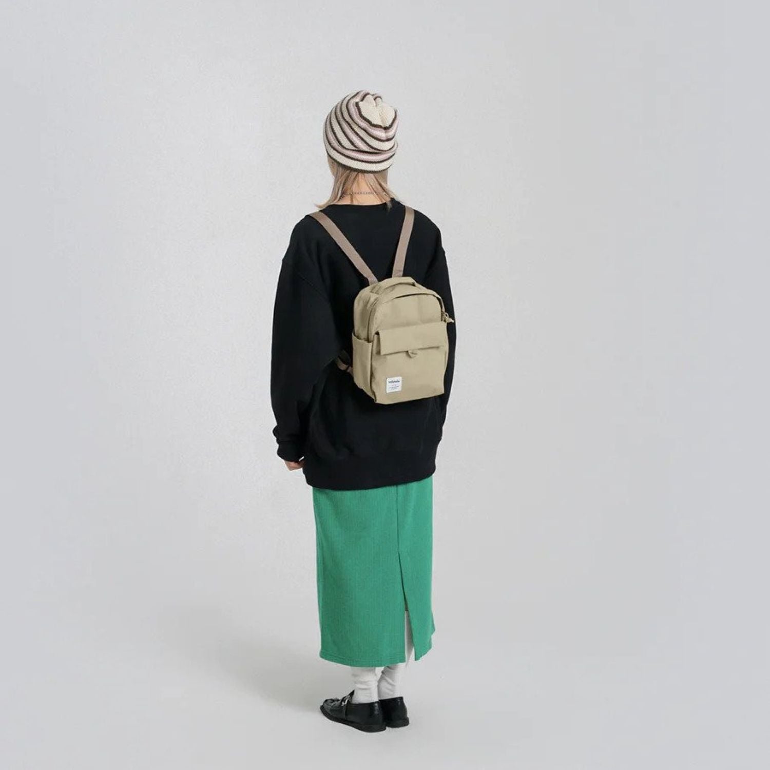 Hellolulu Mini Carter Backpack Recycled (Fog Khaki)