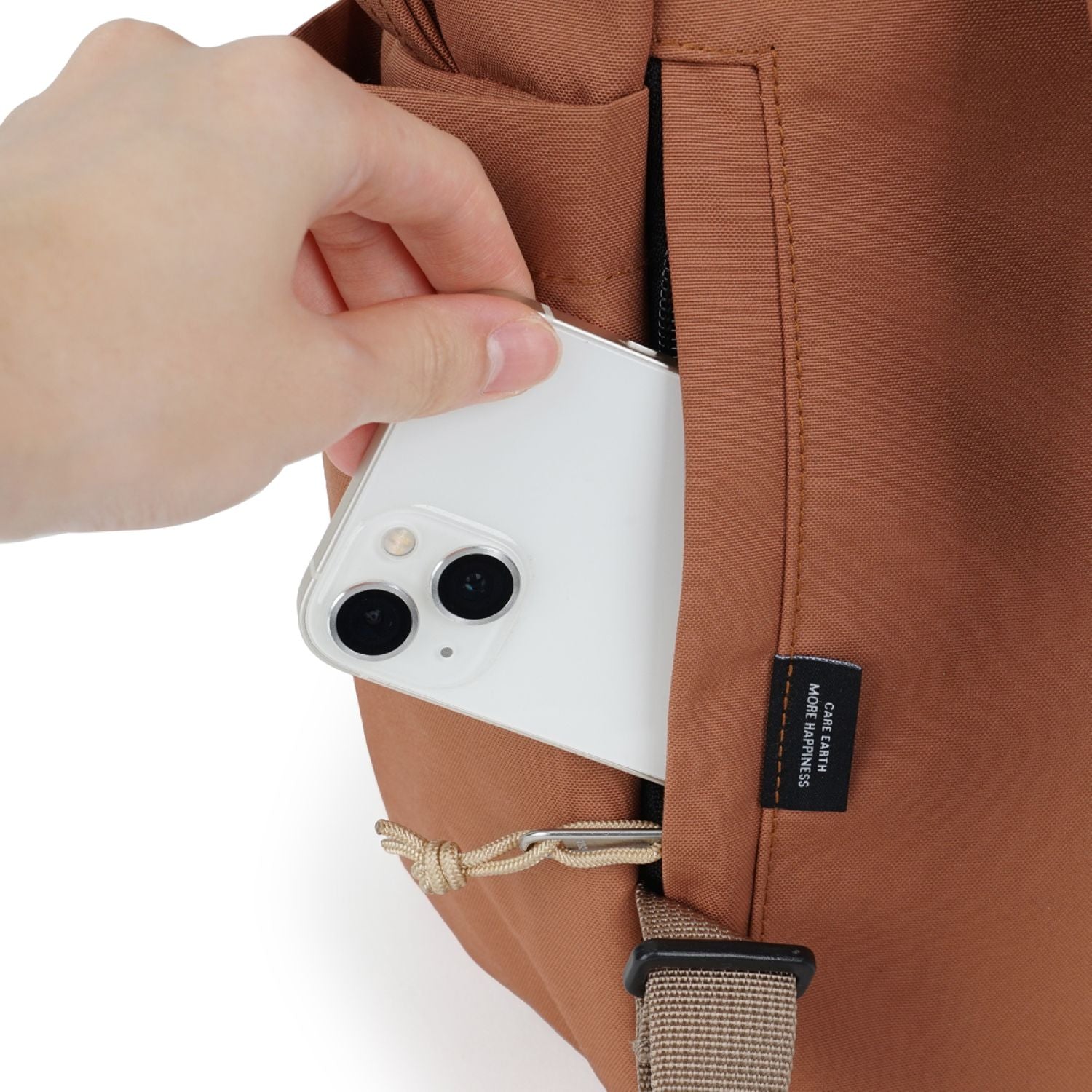 Hellolulu Mini Carter Backpack Recycled (Russet Brown)