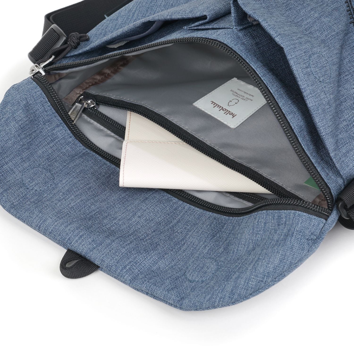 Hellolulu Mini Kasen Shoulder Bag Recycled (Cool Blue)