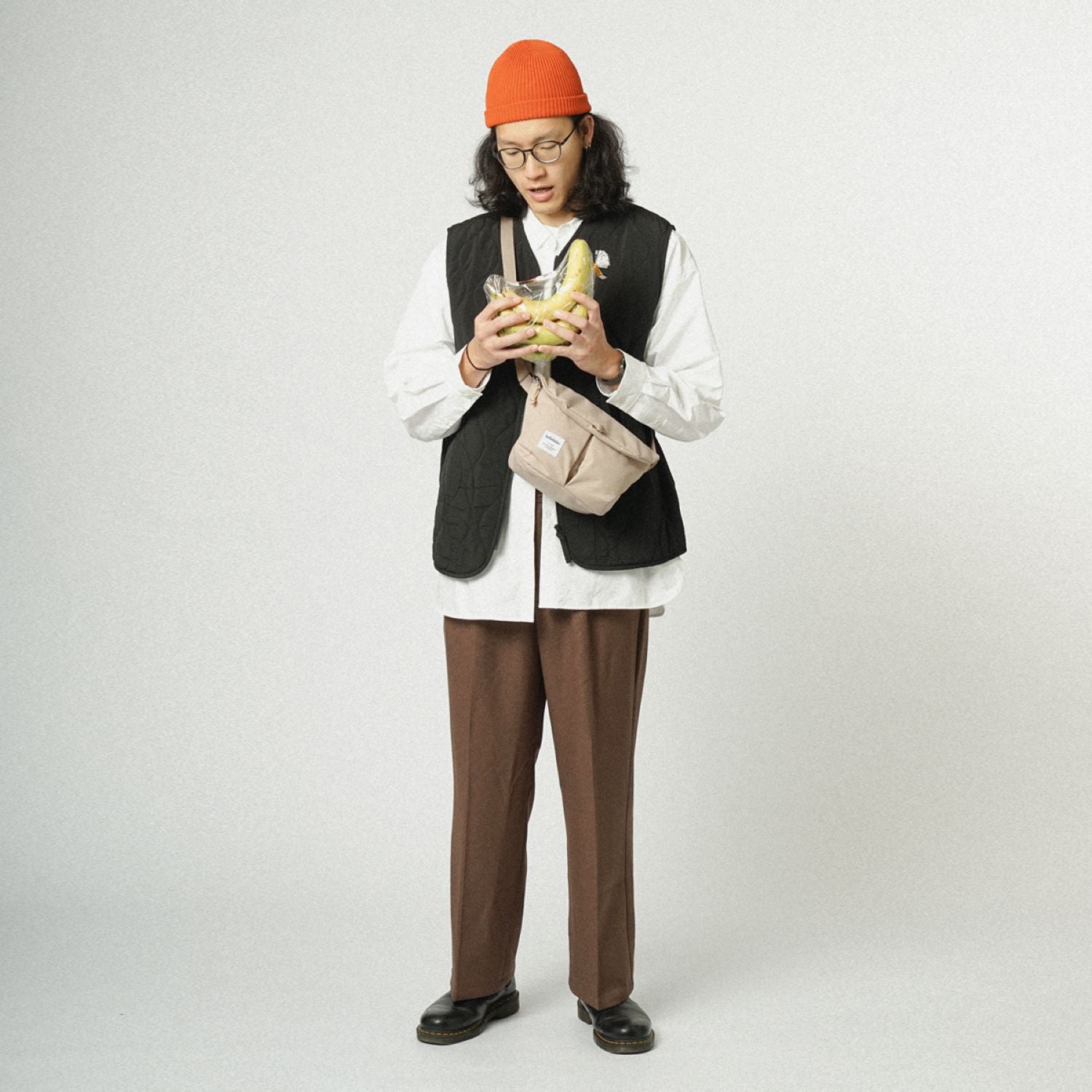 Hellolulu Mini Kasen Shoulder Bag Recycled (Fog Khaki)