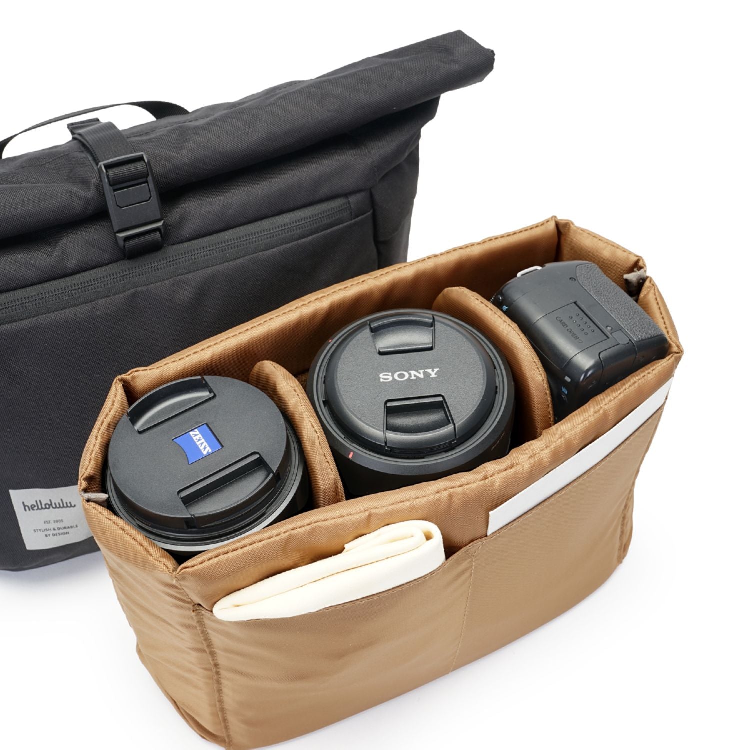 Hellolulu Mody DSLR Camera Bag Recycled (Lava Black)