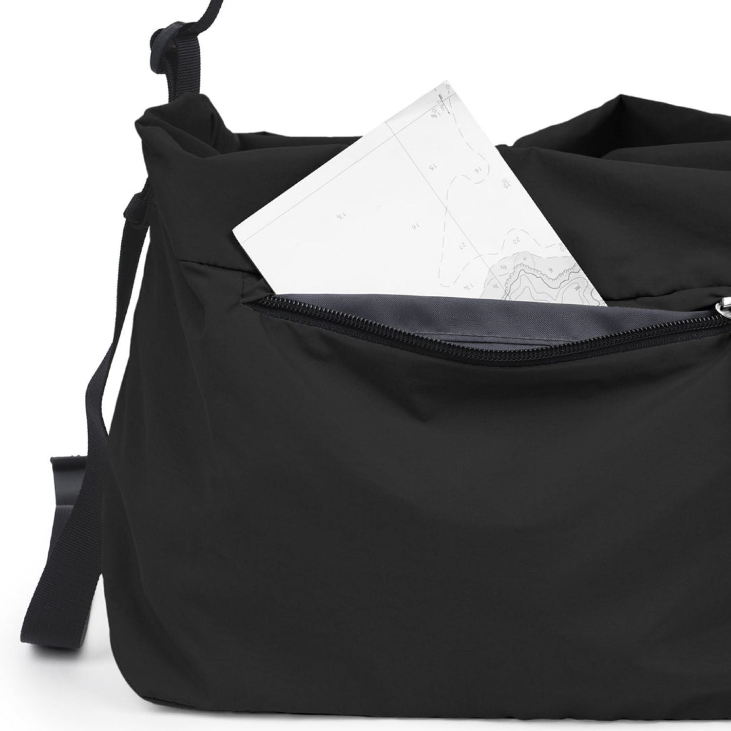 Hellolulu Nick 2 Way Drawstring Shoulder Bag (Black)