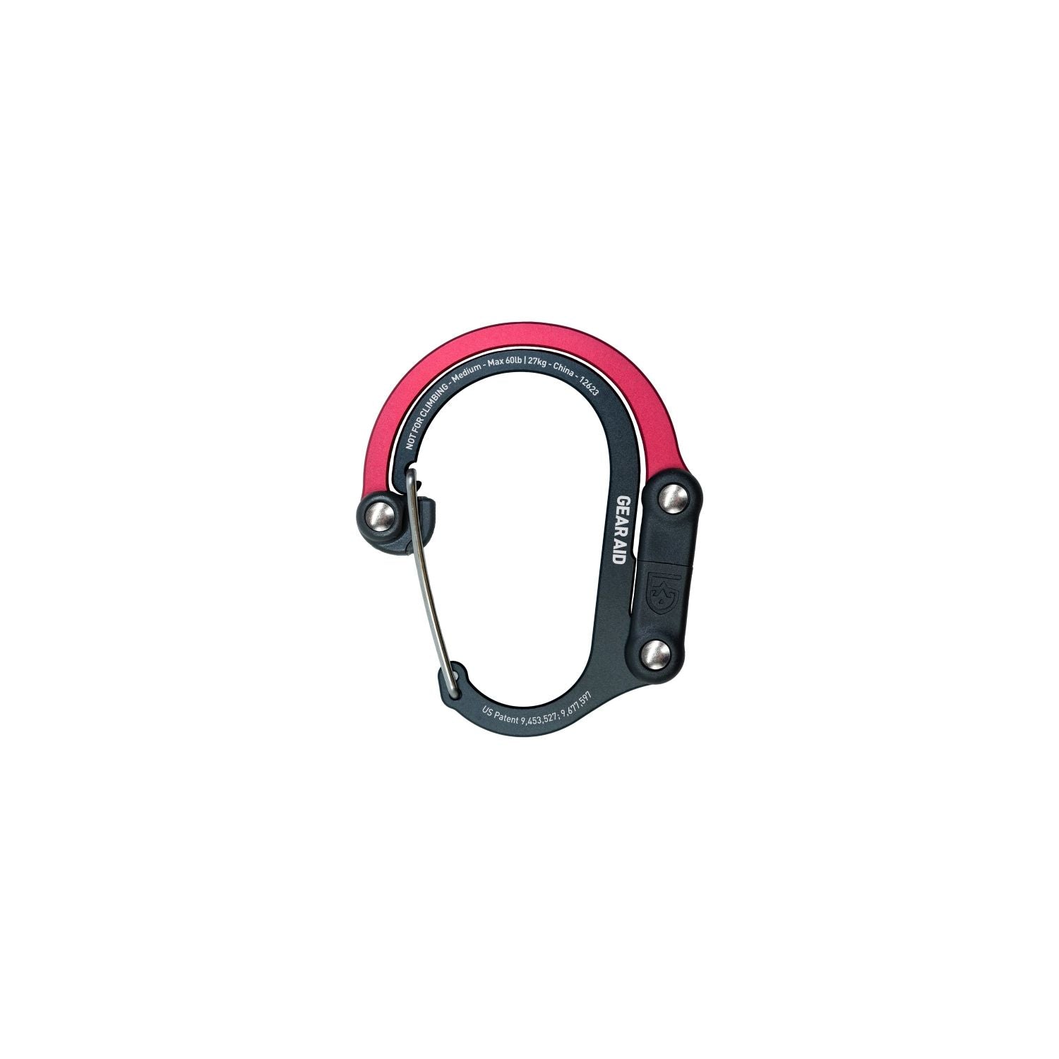 Heroclip Carabiner Medium - Black & Red