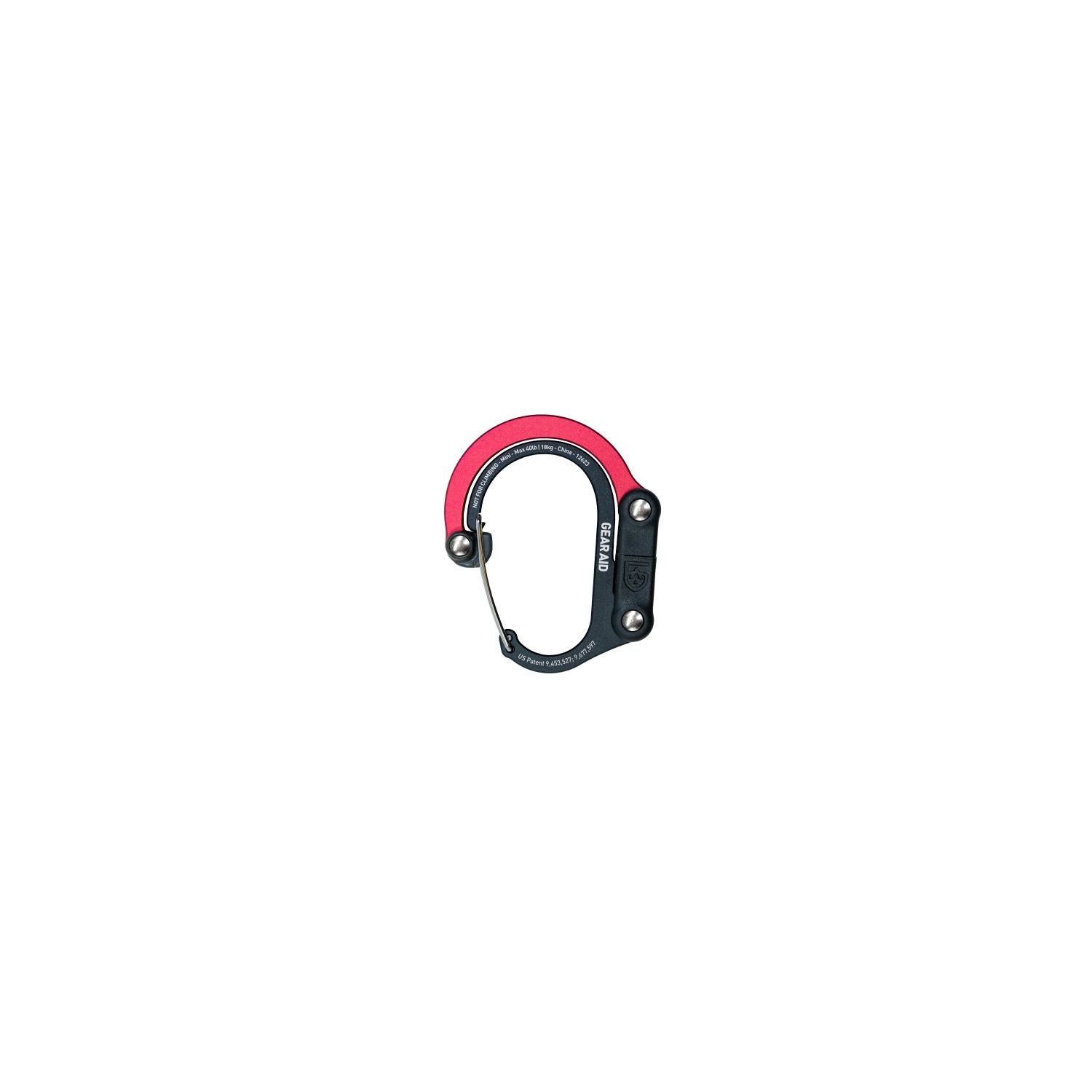 Heroclip Carabiner Mini - Black & Red