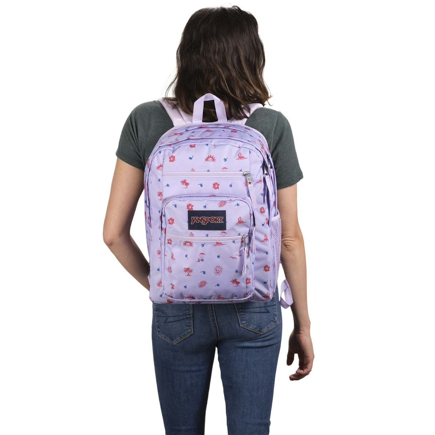 Jansport Big Student Backpack - Lagoon Luau