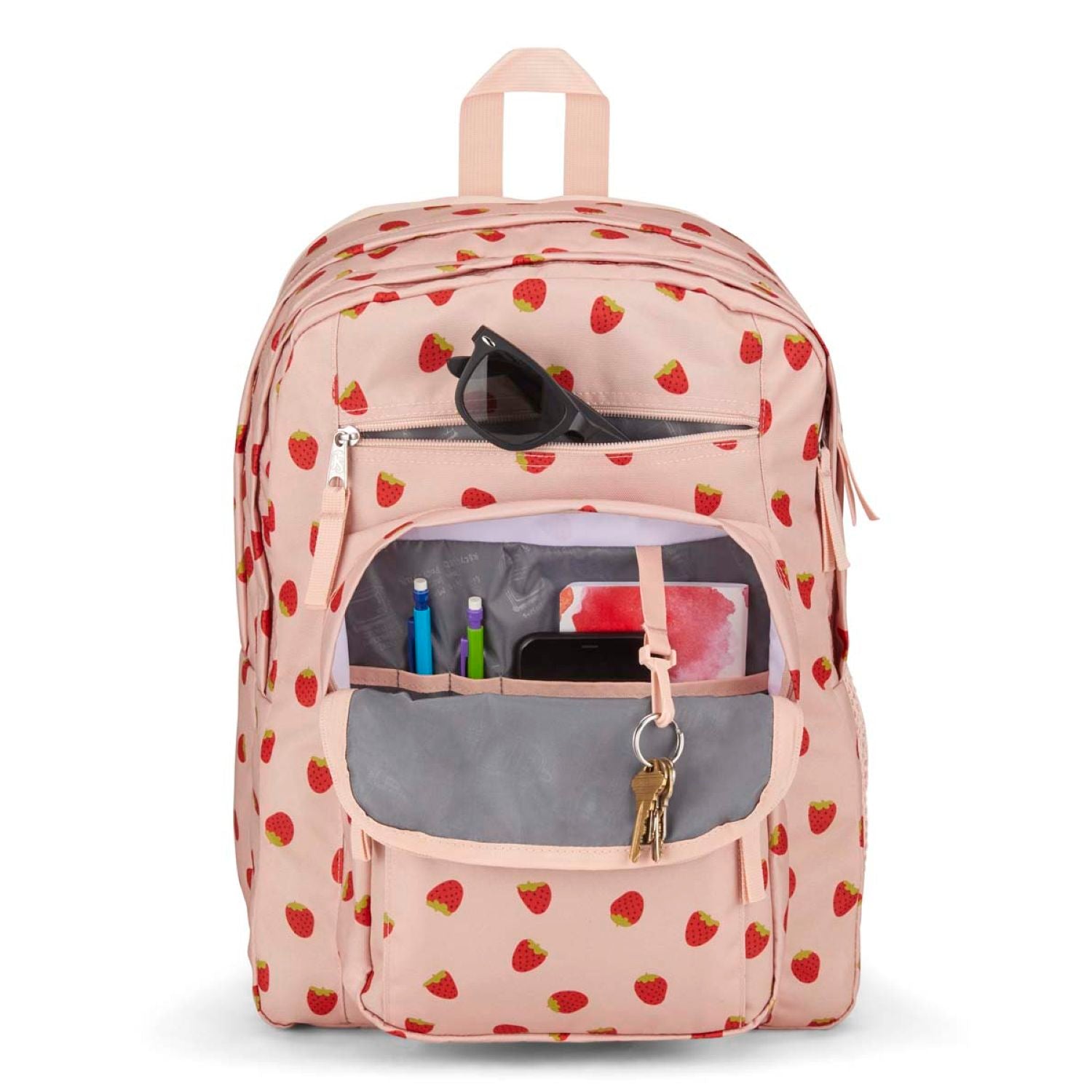 Jansport Big Student Backpack  - Strawberry Shower