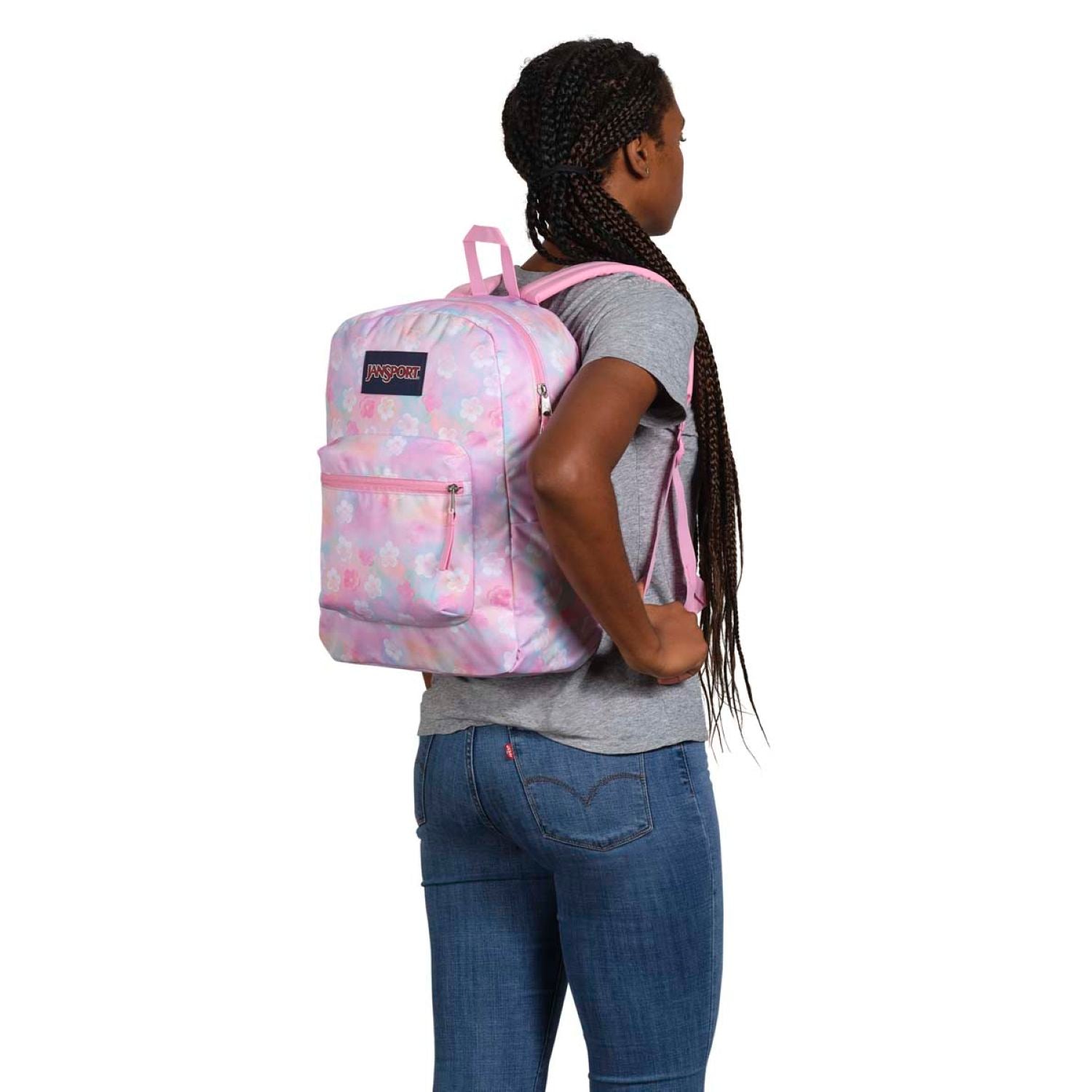 Jansport Cross Town Backpack - Neon Daisy