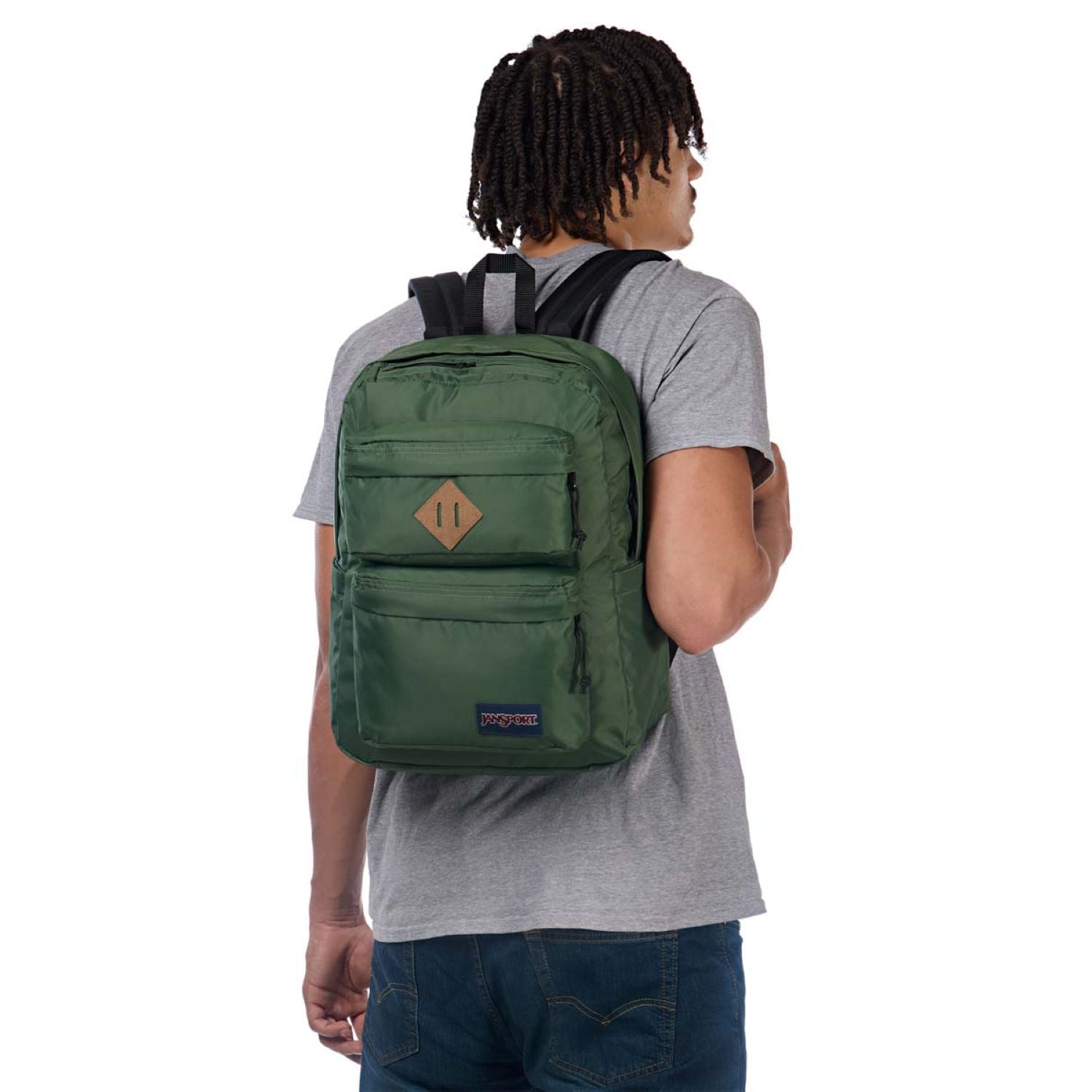 Jansport Double Break Backpack - Cargo Green