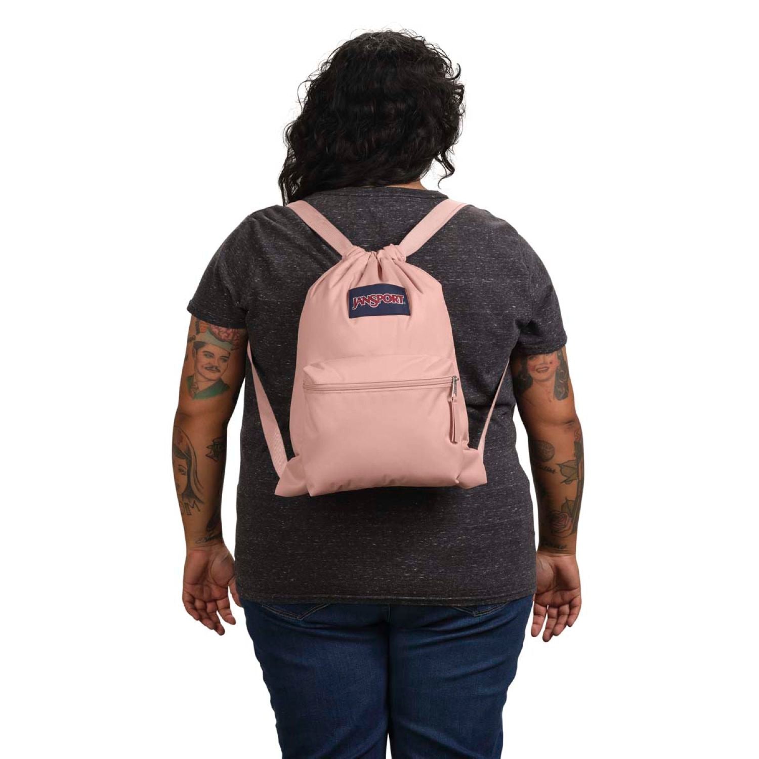 Jansport Draw Sack Backpack - Misty Rose