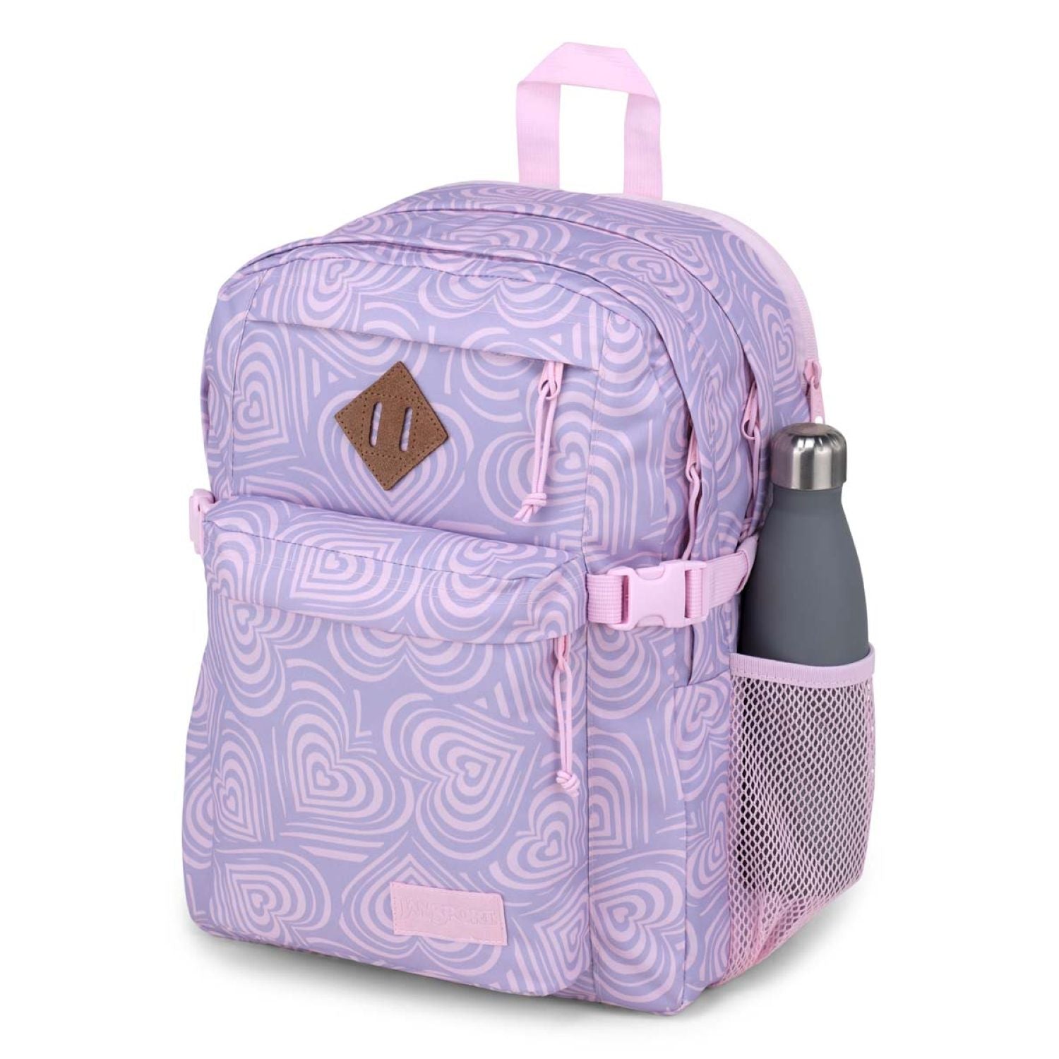 Jansport Main Campus Backpack - Heavenly Hearts Pink
