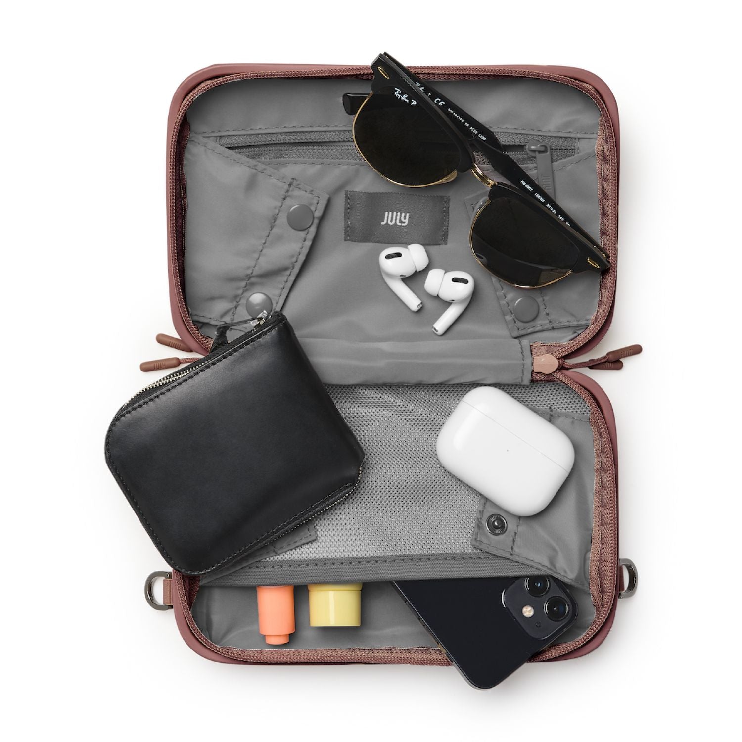 July Carry Me Mini Case With Detachable Strap 5" - Clay