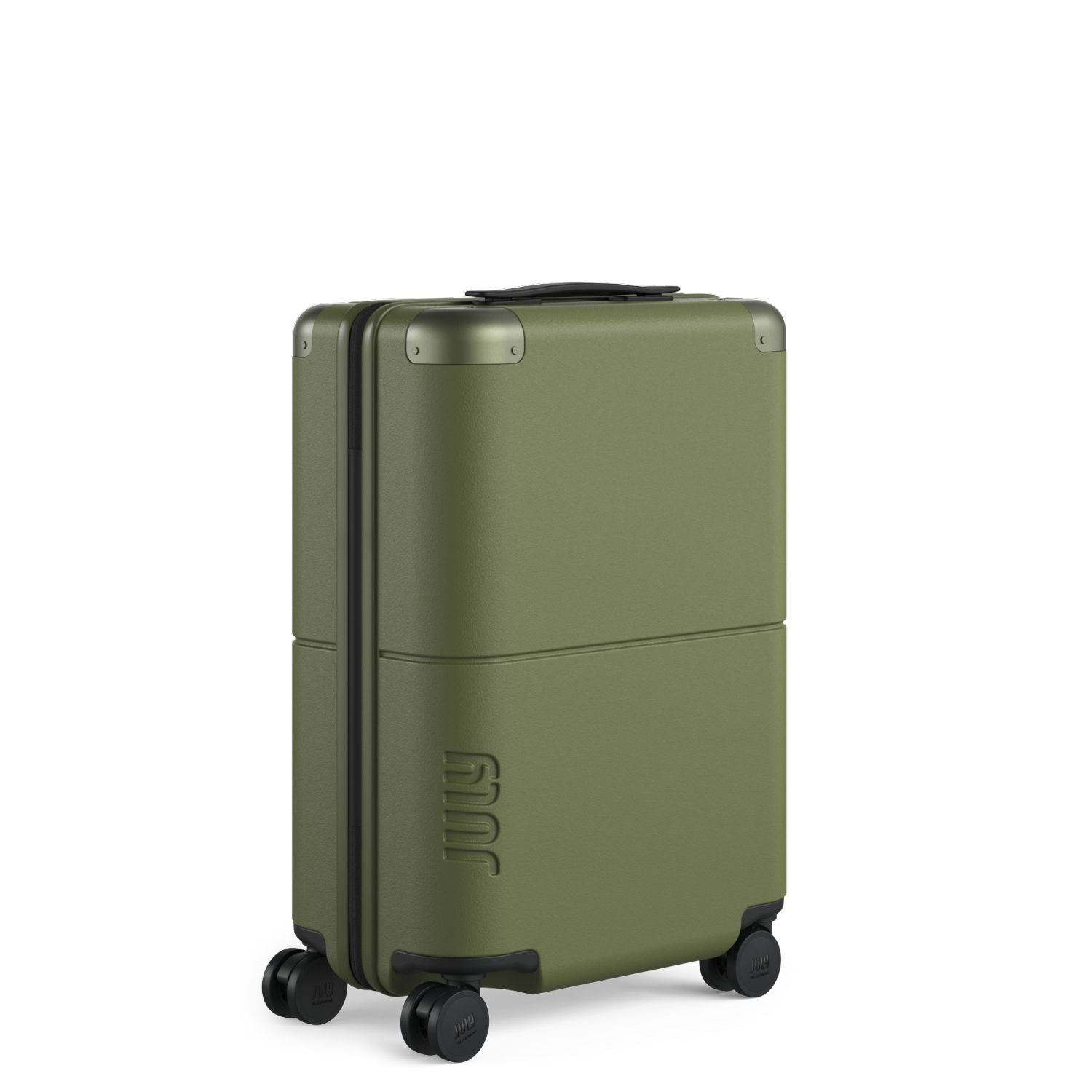 July Carry On Original Polycarbonate 21" Luggage With Power Bank & Usb/Usb-C Cable - Moss
